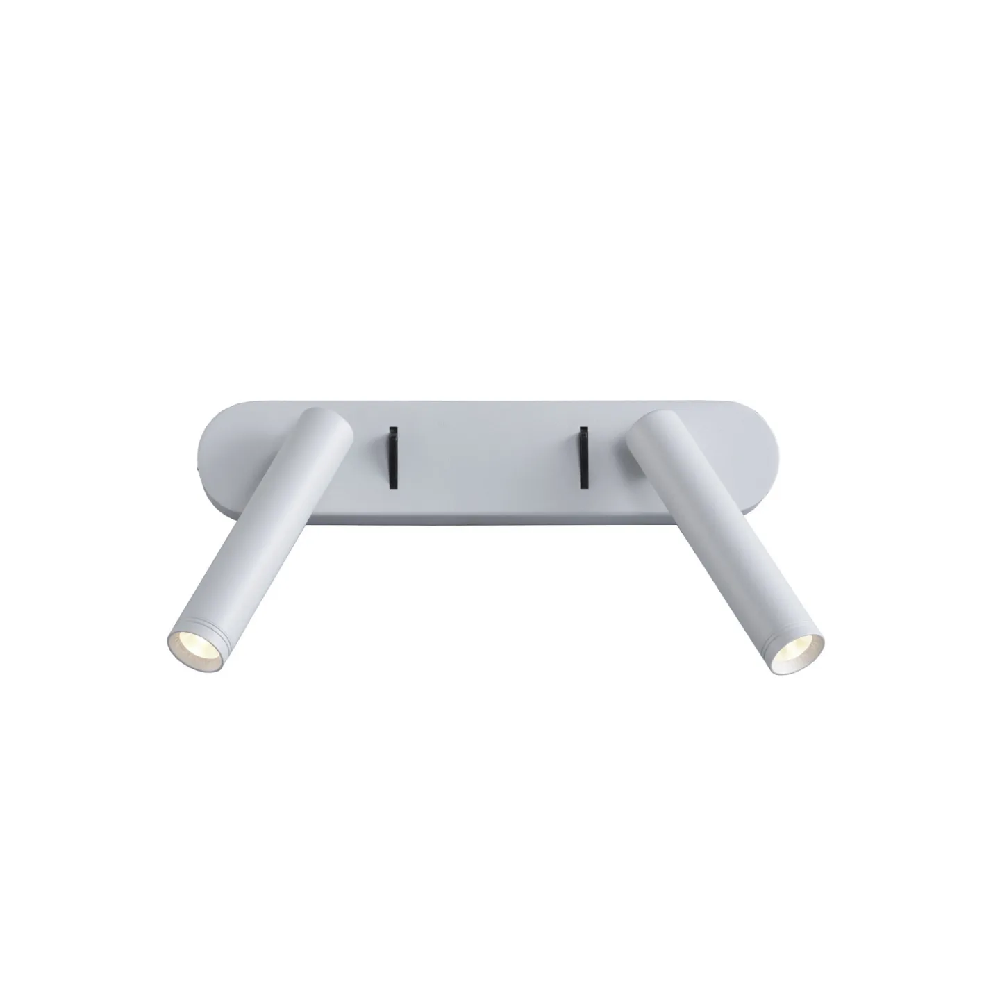 Point LED-Wandleuchte, weiß, Breite 25cm, 2-flg. - Antidark - Schlafzimmer - Modern - Metall - Mehrflammig