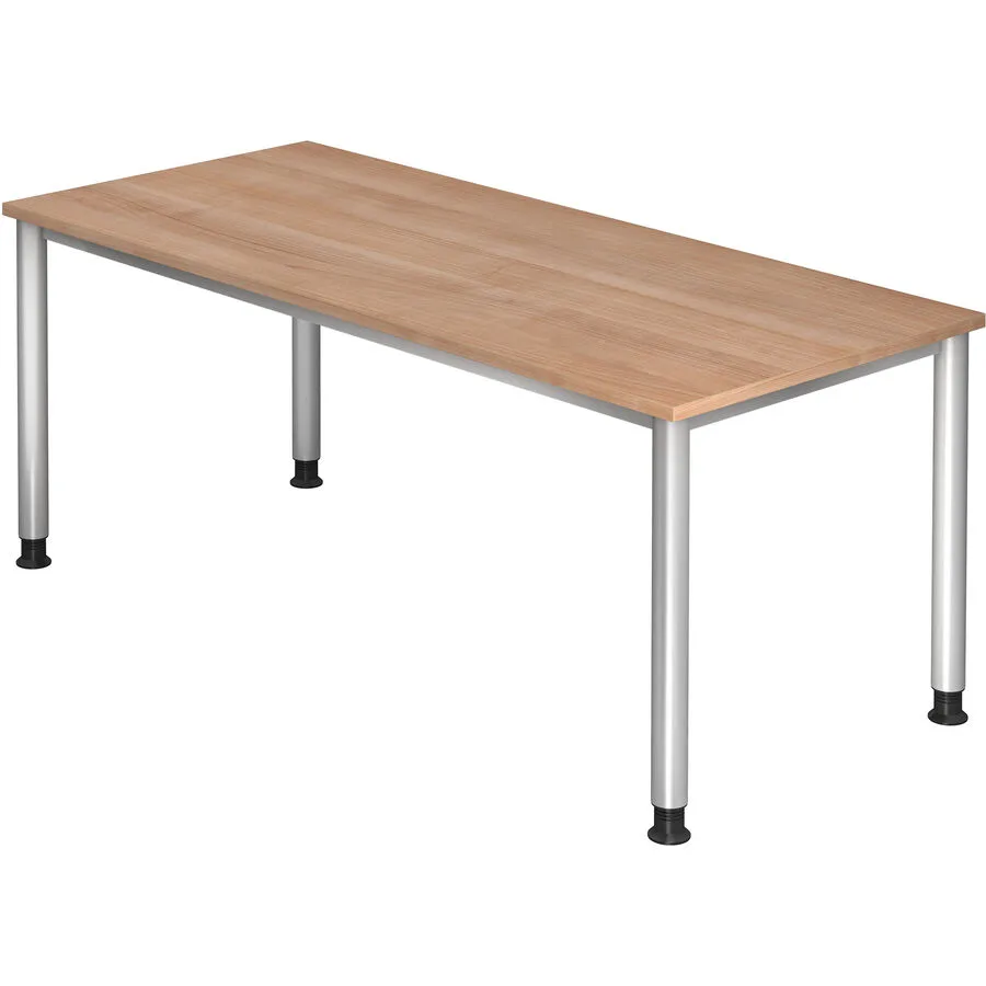 Schreibtisch Office nussbaum Holzwerkstoff Höhenverstellbar B 180 T 80 cm