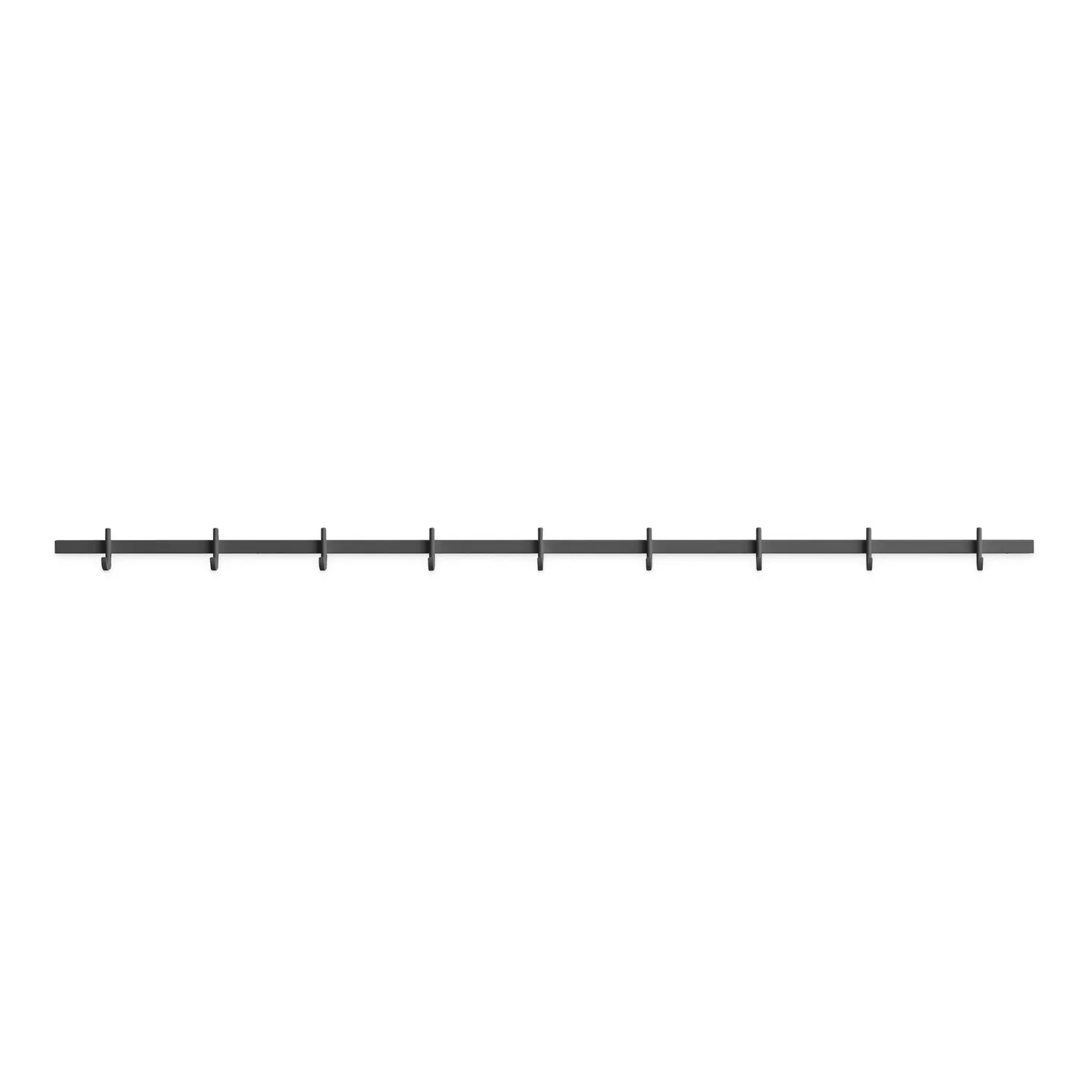 Relief - Hook Rail, Large w123 x d4,7 x h5,2 cm 1-pack 123x5.2x4.7 Grey - Krokar - TAF Studio - Grå - Metall