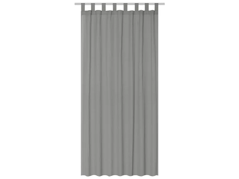 Vorhang PANAMA 140x260cm pfote / kräuselband abdunkelnd grau