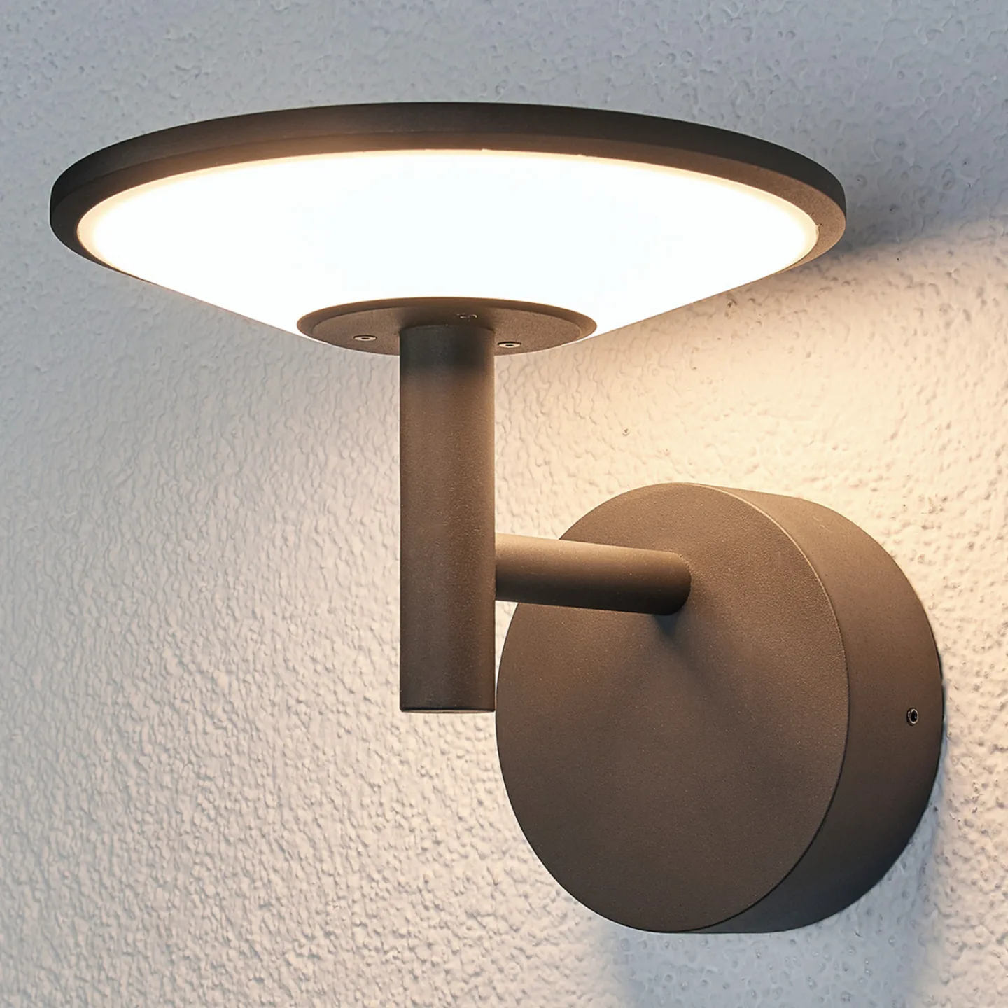 Fenia LED Udendørs Væglampe Anthracite - Lucande - Terrasse - Moderne - Aluminium - Med én lyskilde