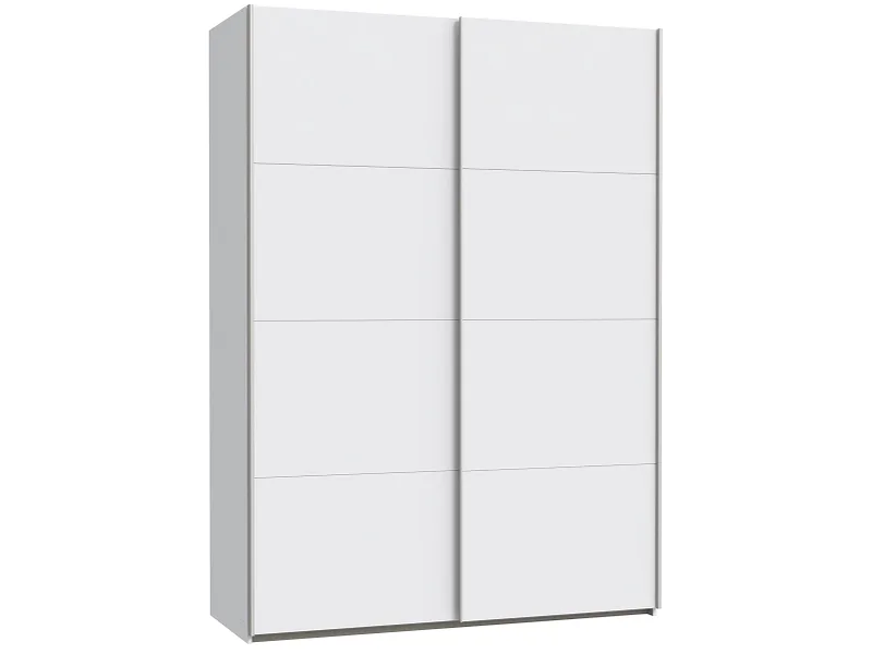 Schwebetürenschrank PALERMO weiss 2 Türen