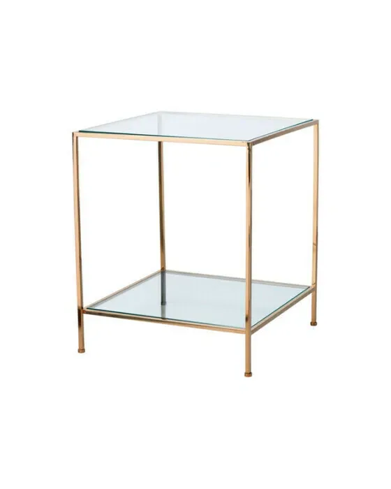 Fleur Side Table Brass