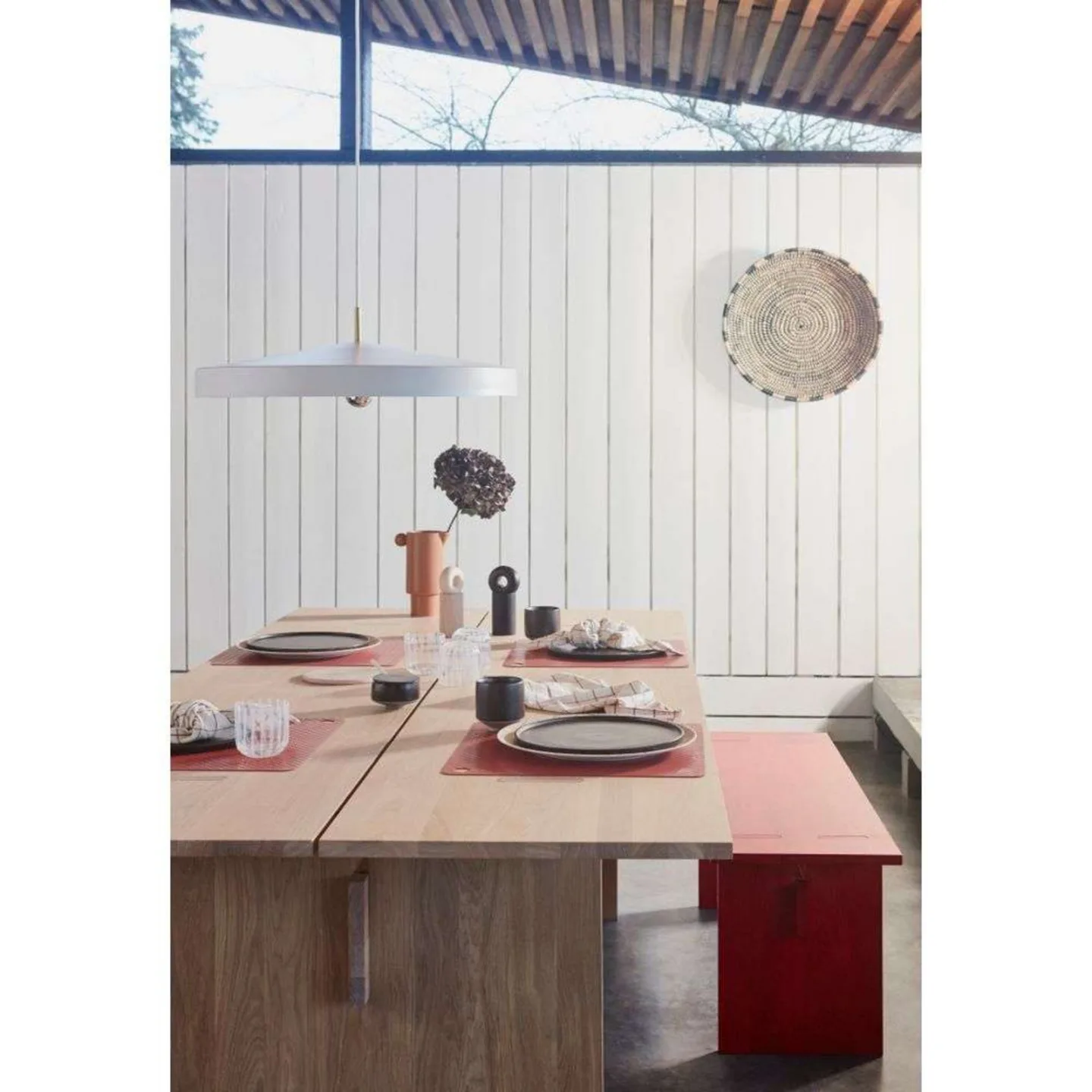 Hat Pendelleuchte Large, weiß, Metall, E27 - OYOY Living Design Hat Large - Esszimmer - Skandinavisch - Einflammig