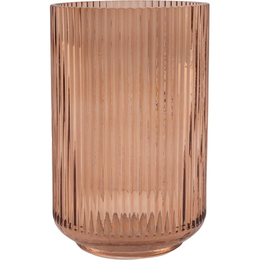 POINT-VIRGULE Windlicht Lamazère Braun Glas 12 cm 19.3 cm