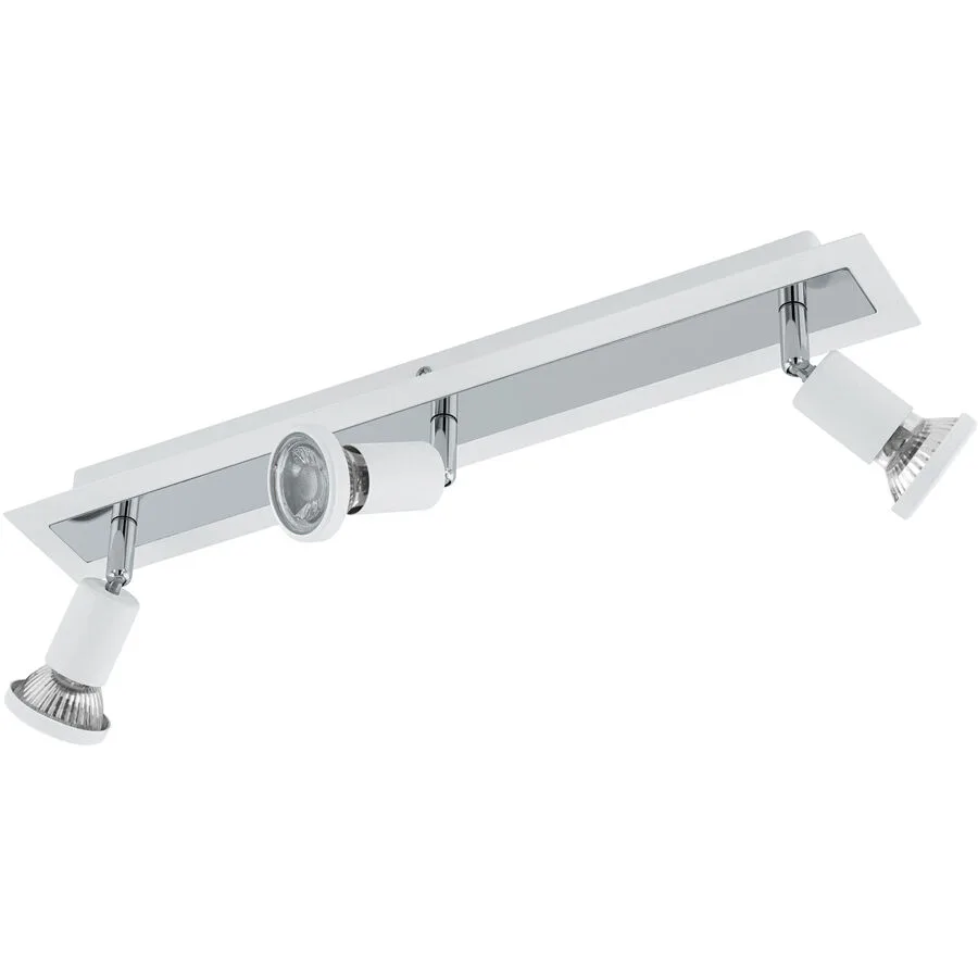 Eglo Spot Sarria Weiss/Grau Stahl 7 cm - Farbe: weiss/chrom