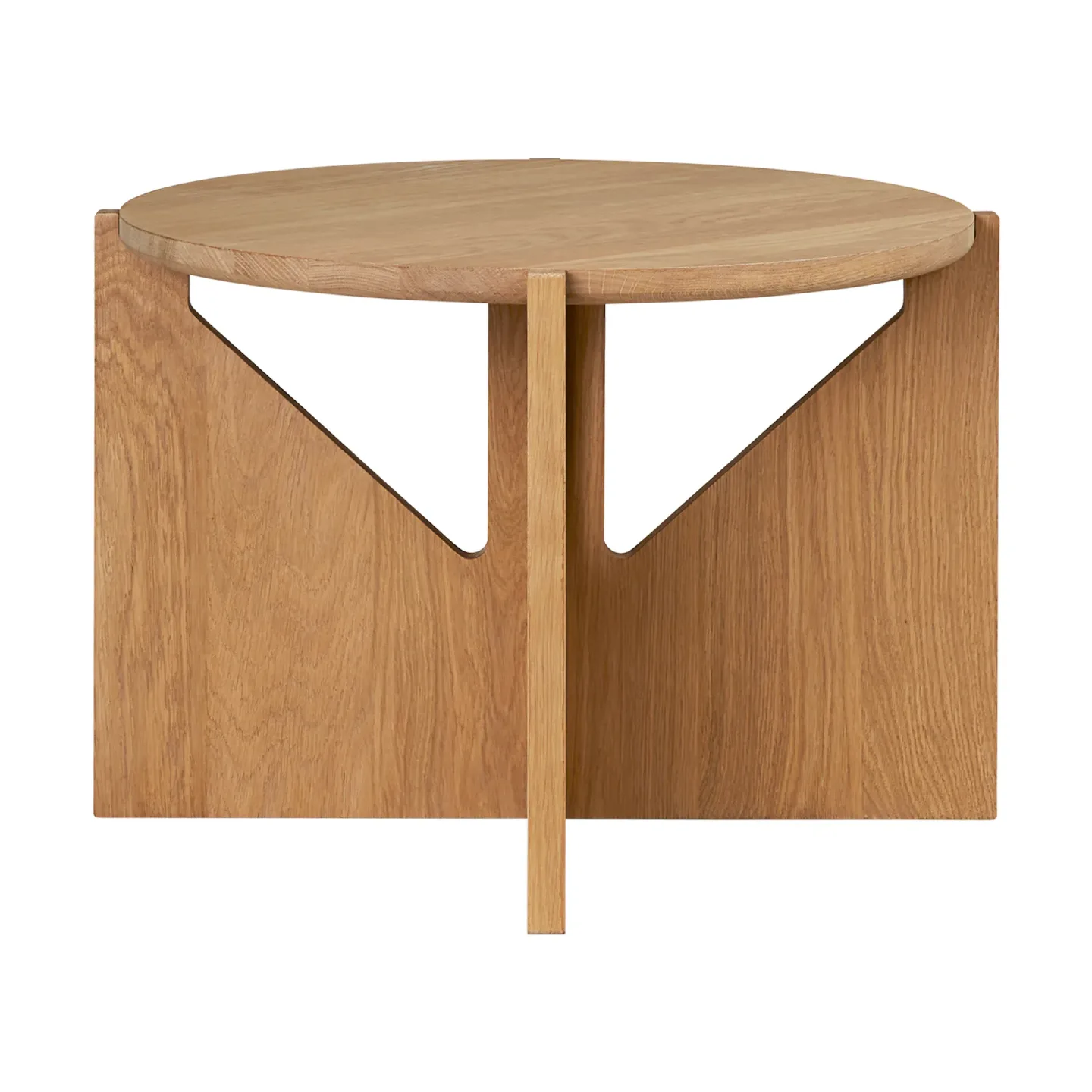 Kristina Dam Studio Simple soffbord Ø52 cm Varm lackerad ek