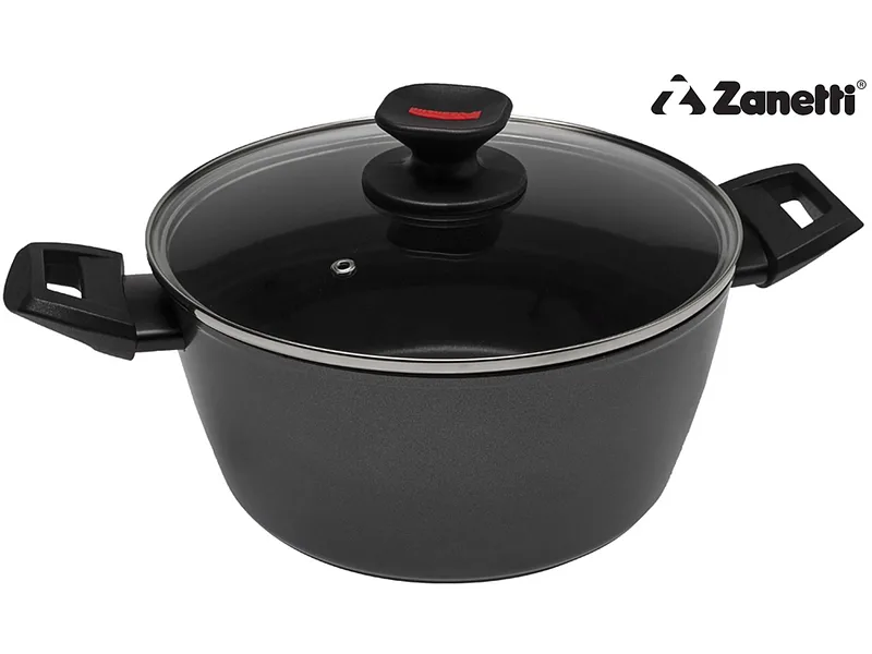 ZANETTI Schmortopf EVOLUTION Ø24cm aluminium space schwarz