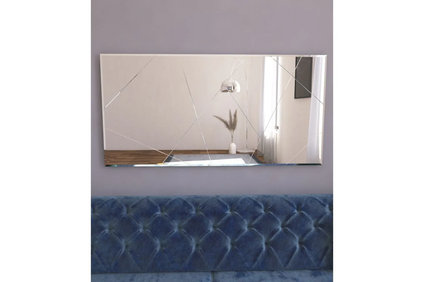 Relsa Spegel 60 cm Rektangulär - Vit