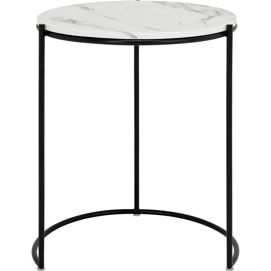 Beistelltisch Anisha marmor MDF B 43 H 50 cm