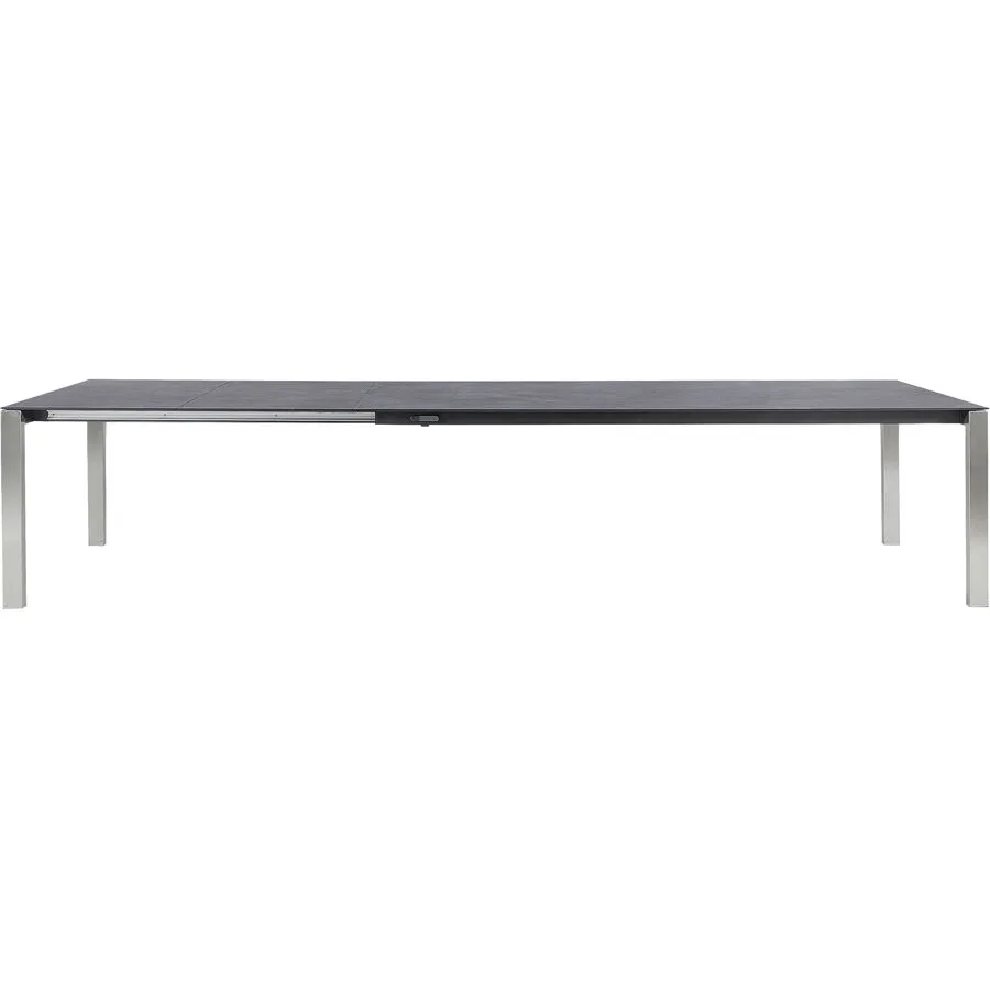 Gartentisch ausziehbar Panama Edelstahl gebürstet / Sirius Mineralkeramik/Edelstahl B 220 T 90 cm - Möbel Konfigurator: Traummöbel individuell