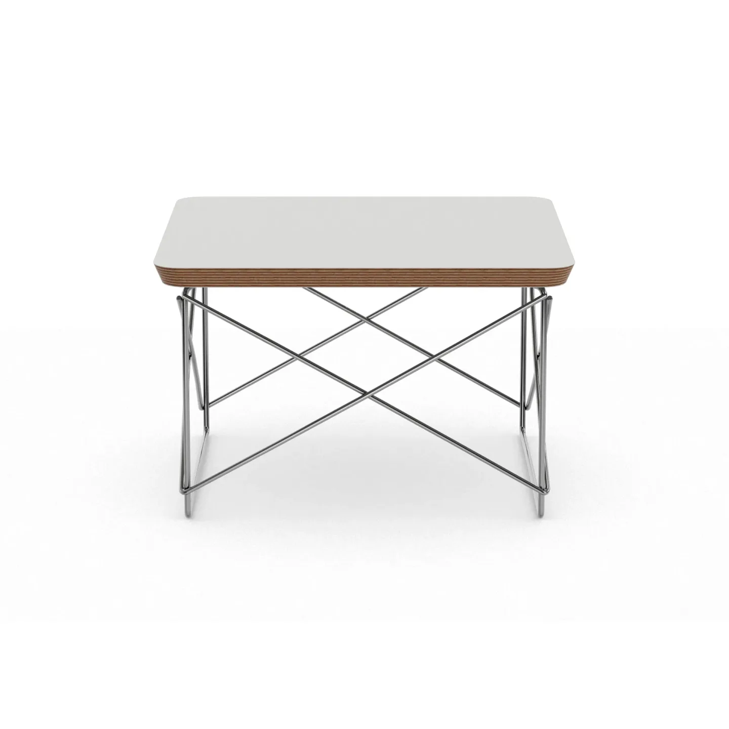 Vitra LTR occasional table sidobord White-stainless steel