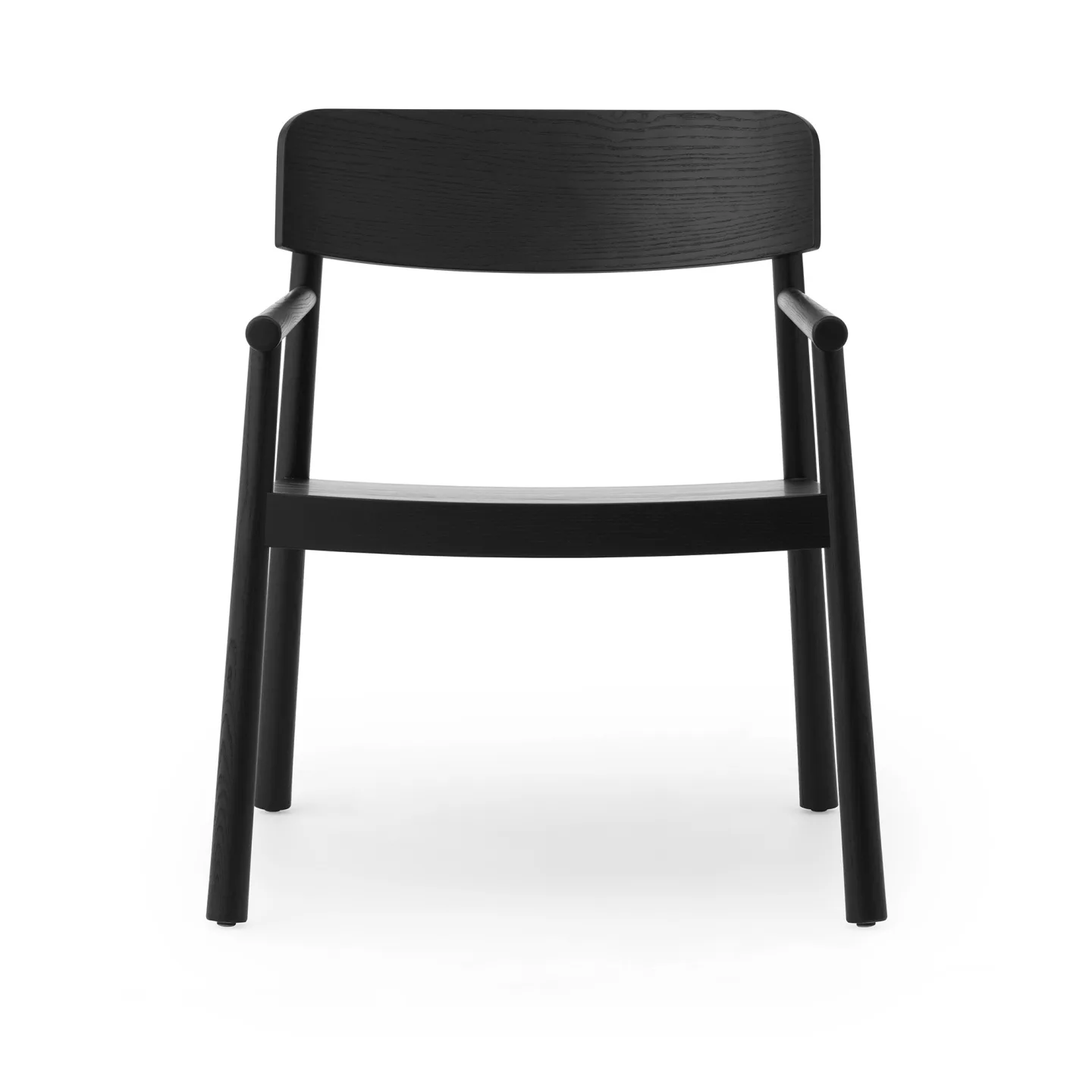 Normann Copenhagen - Timb Lounge Armchair Black - Fåtöljer - Simon Legald - Svart - Trä