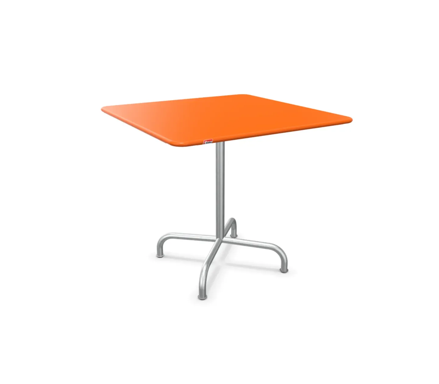 Schaffner Metall-Tisch Rigi Quadratisch Feuerverzinkt Orange | Schubiger Möbel