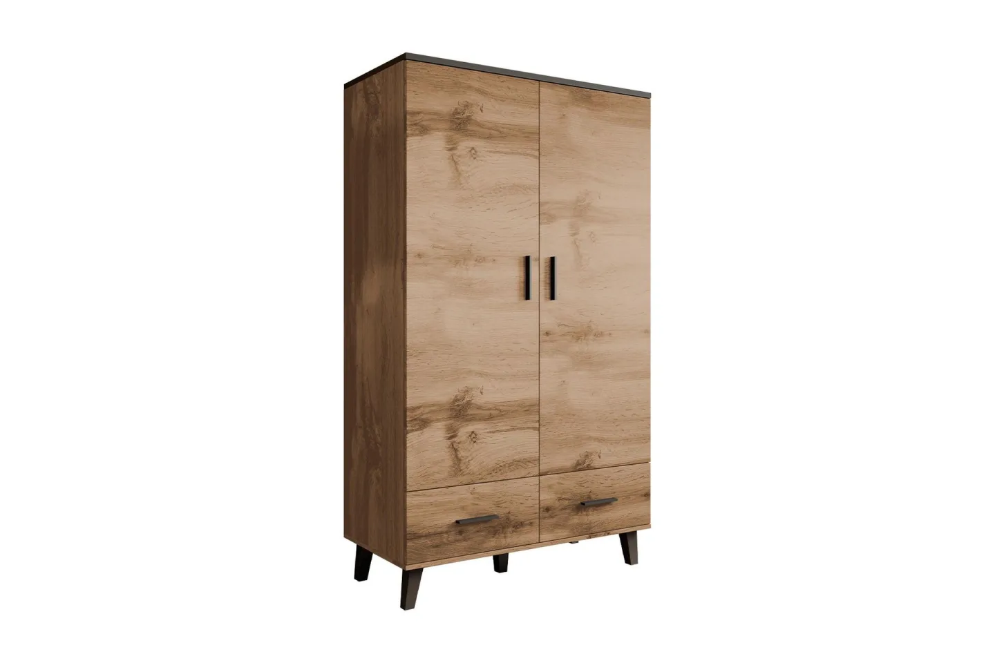 Kardos Garderob 110 cm - Natur/Svart