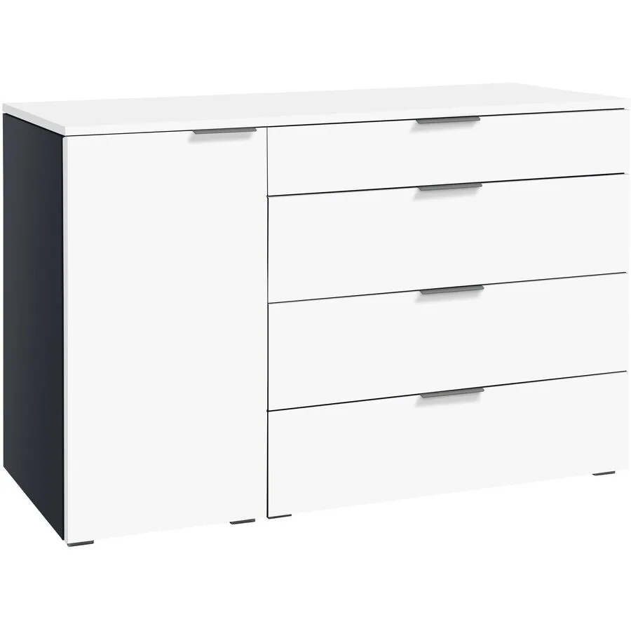 Hasena Kommode Colten Anthrazit/weiss MDF B 135 H 85 cm