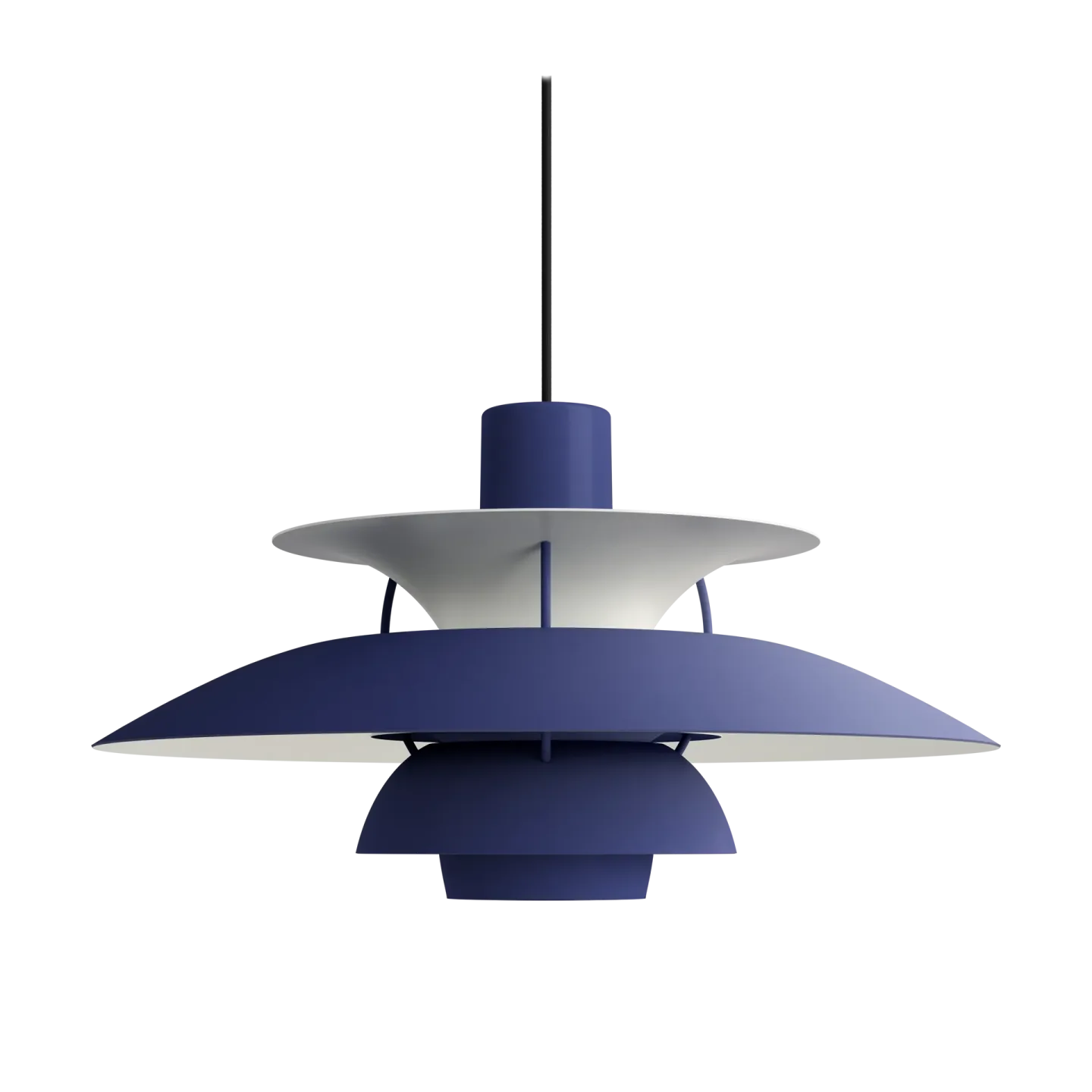 Louis Poulsen PH 5 pendel monokrom Dusty indigo
