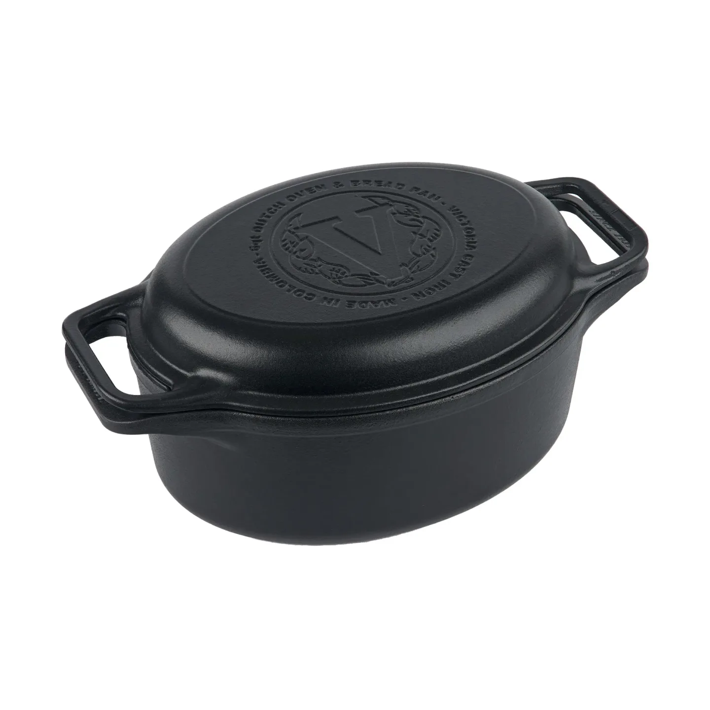 Victoria Victoria Topf und Brotpfanne Gusseisen enameled 2-teilig