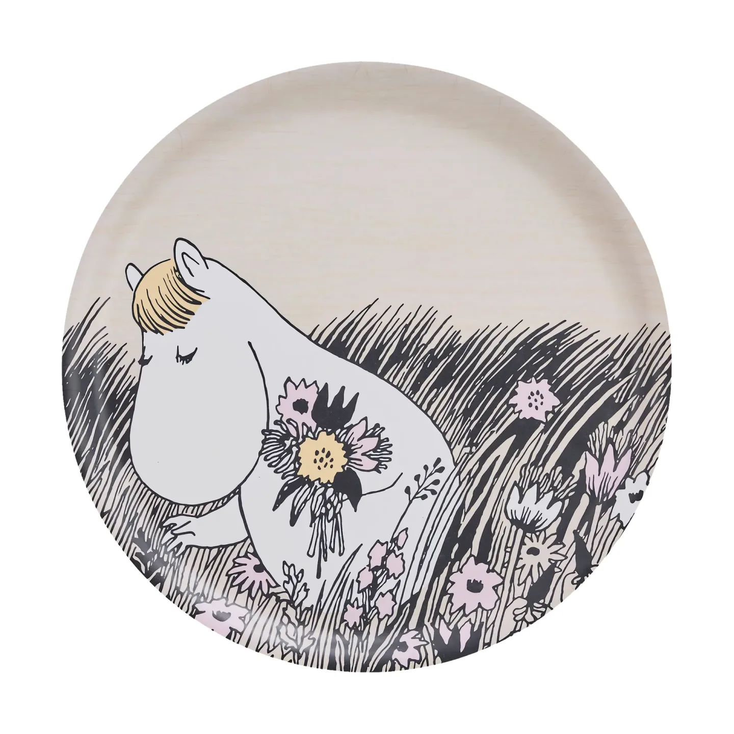 Muurla Moomin Tablett Ø35 cm Summer night