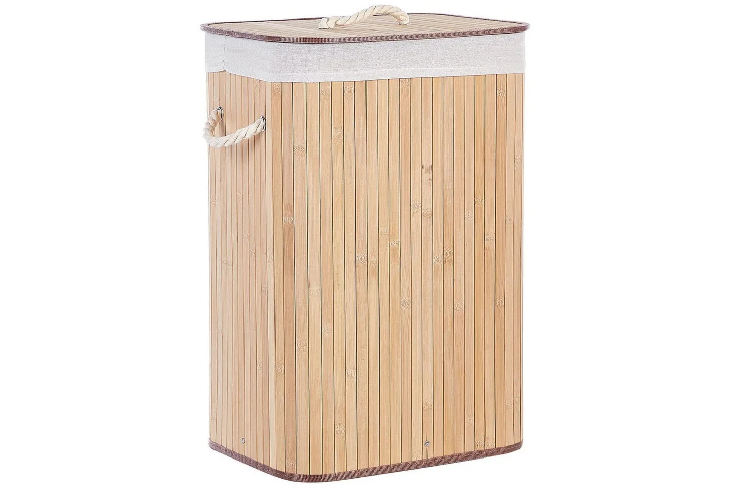 Tvättkorgar Komari Ljus trä/vit - Ljus trä/vit