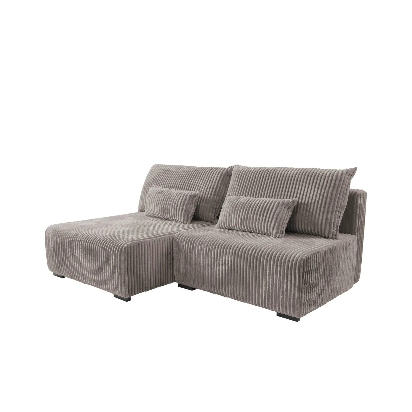 Lorynn 3-sits Bäddsoffa med divan - grå
