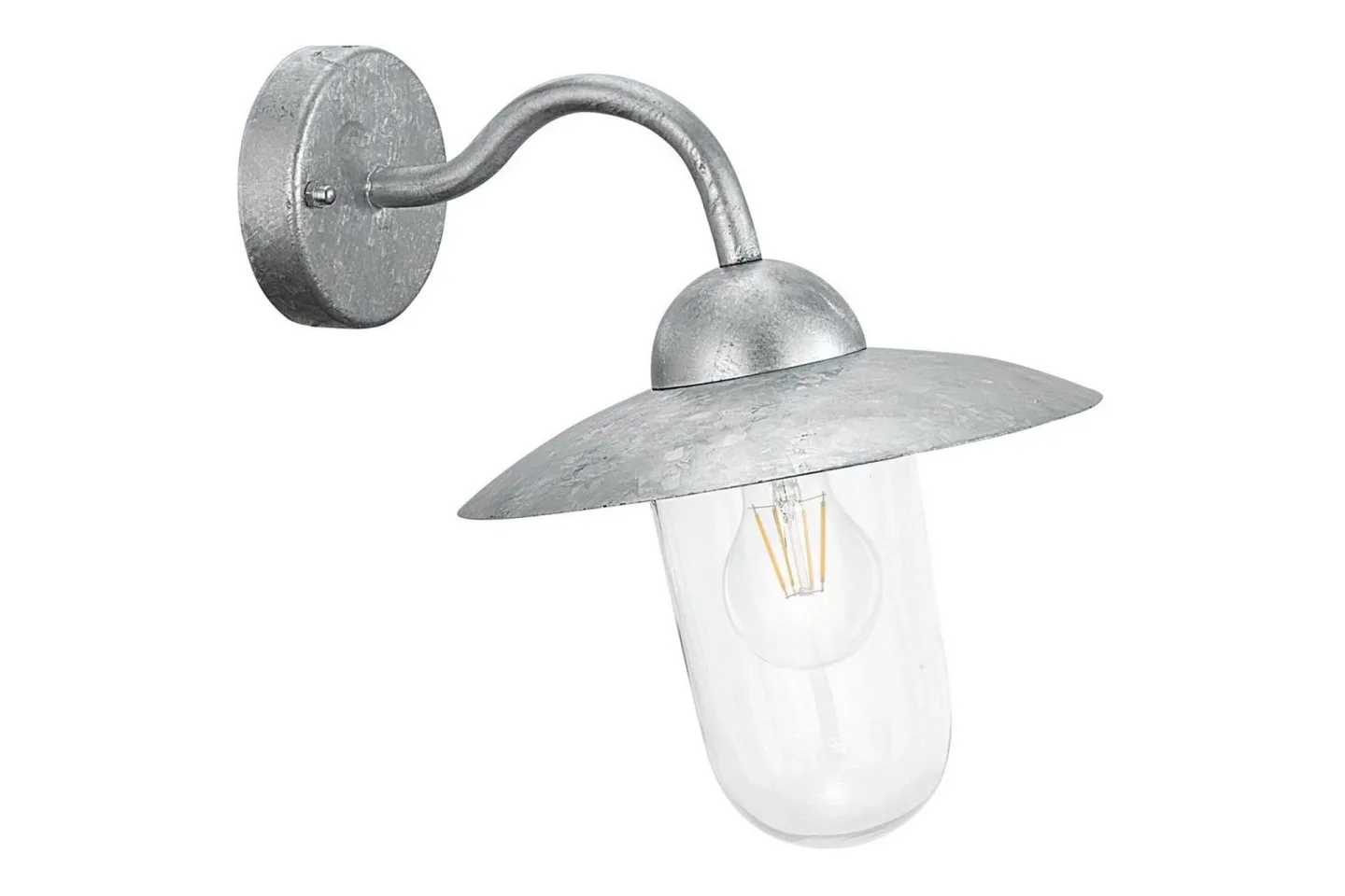 Vägglampa Utebelysning Eglo Milton Zink - Grå