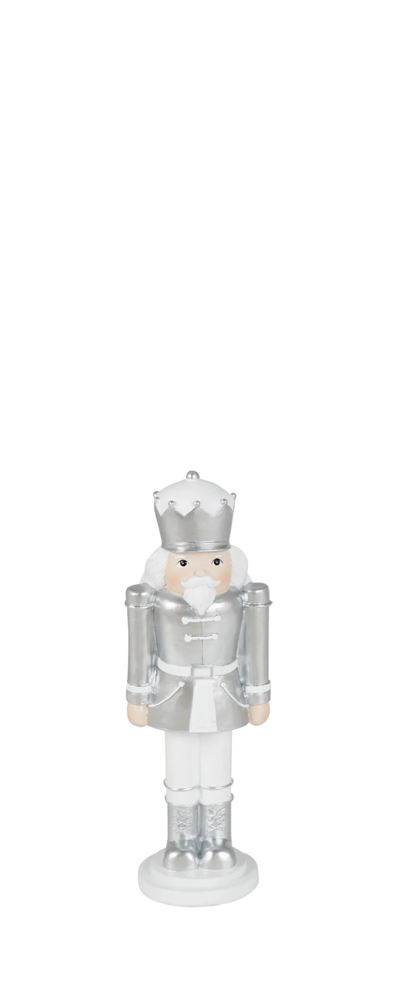 Kaheku Figur Nussknacker, Silber H: 16 cm | Schubiger Möbel
