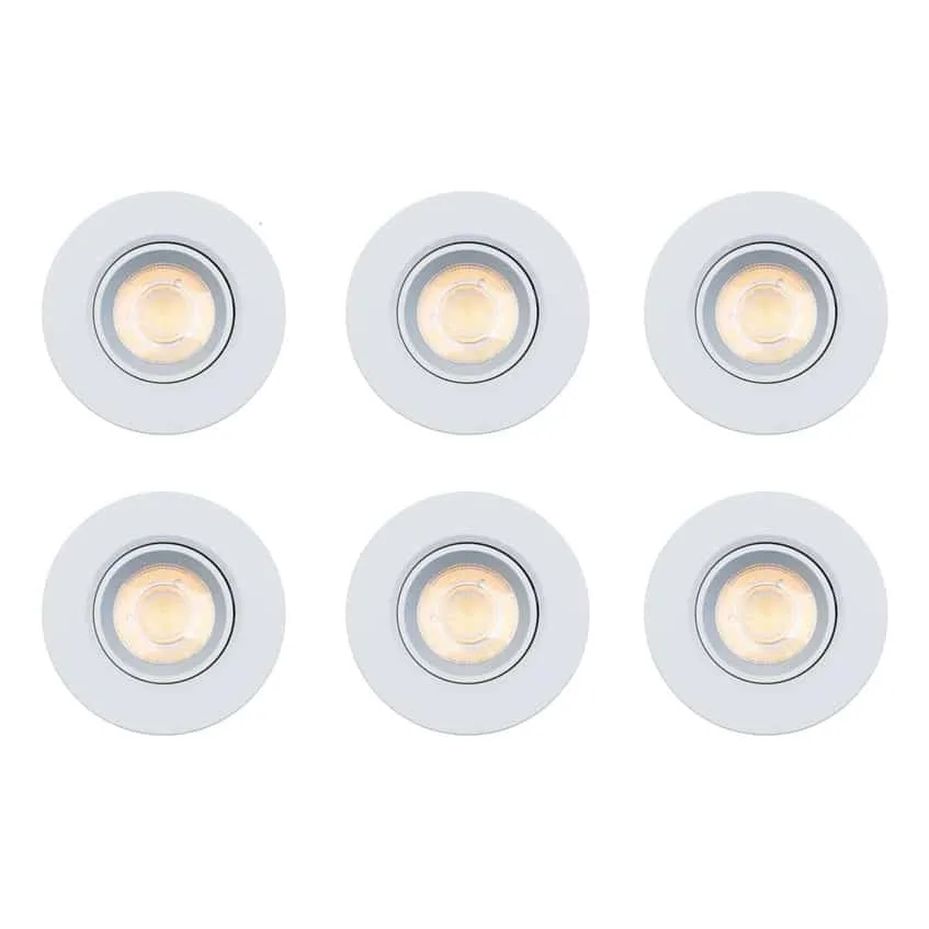 LuxOne Spot Dimbar 930 Vit 6-pack