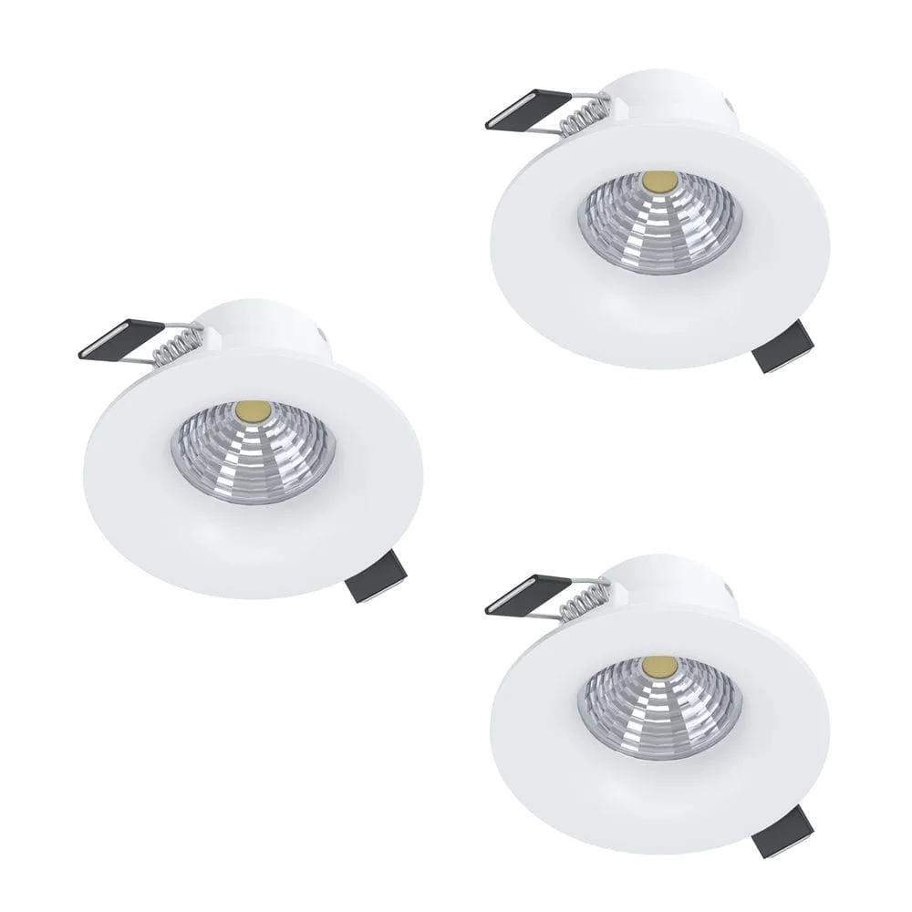Infälld Lampa Saliceto 88 mm 2700K Set om 3 - Vit