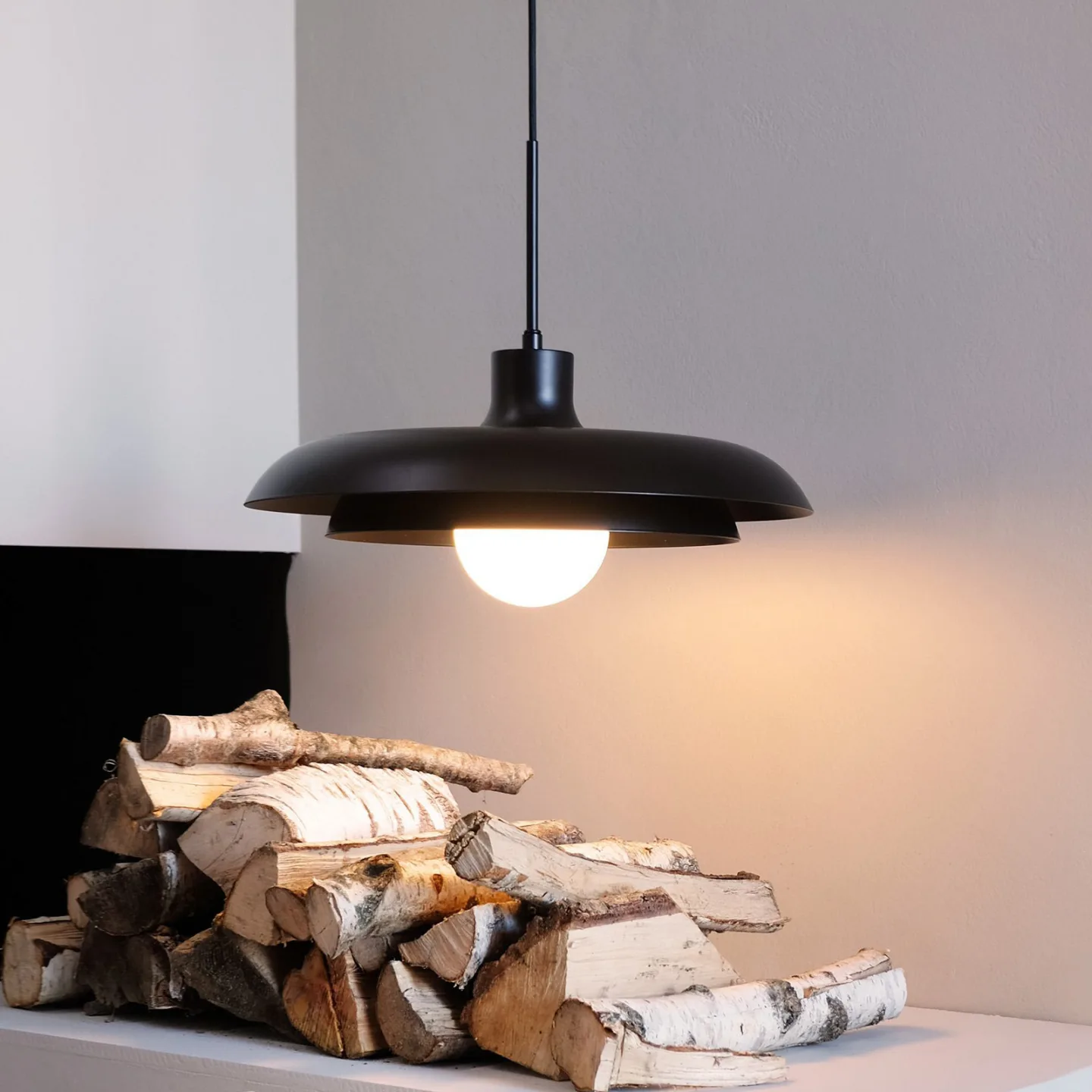 Ava Pendelleuchte Black - Dyberg Larsen - Wohnzimmer - Design - Metall - Einflammig
