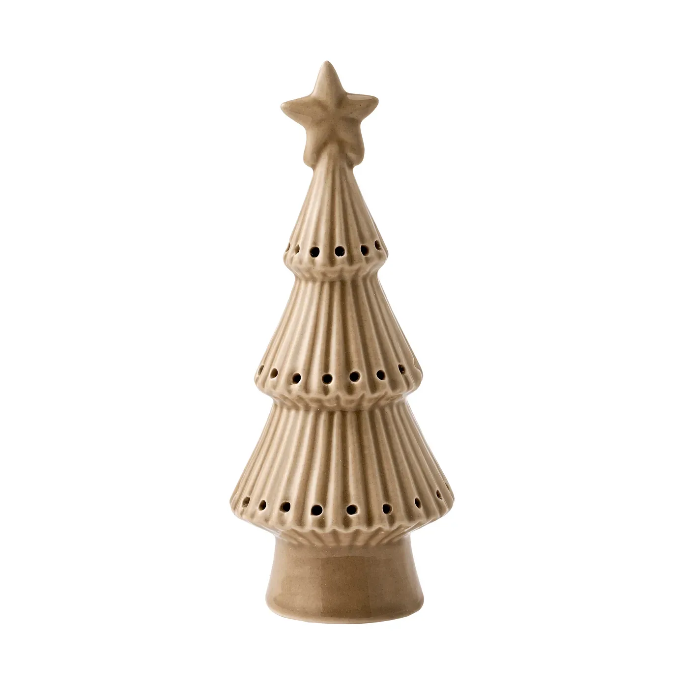 Lene Bjerre Mythel LED träd dekorationsdetalj Beige, 7x7xH17,2 cm