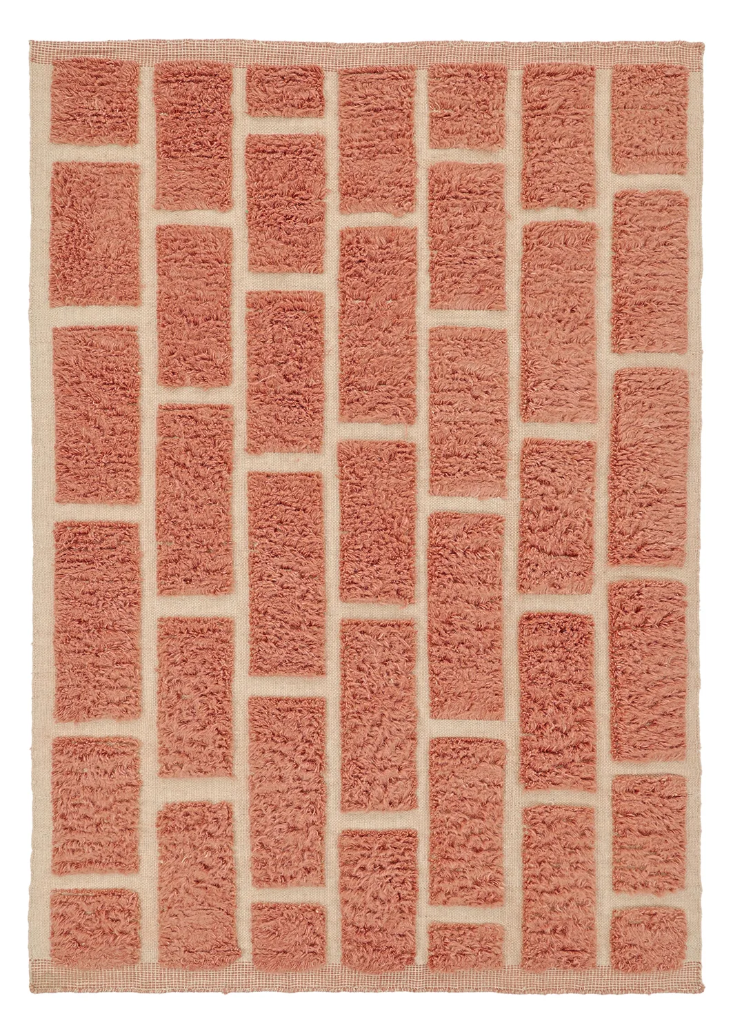 Ryetepper - Leknes Hand Woven Wool Shaggy (terrakotta) (Størrelse: 200 x 290 cm)
