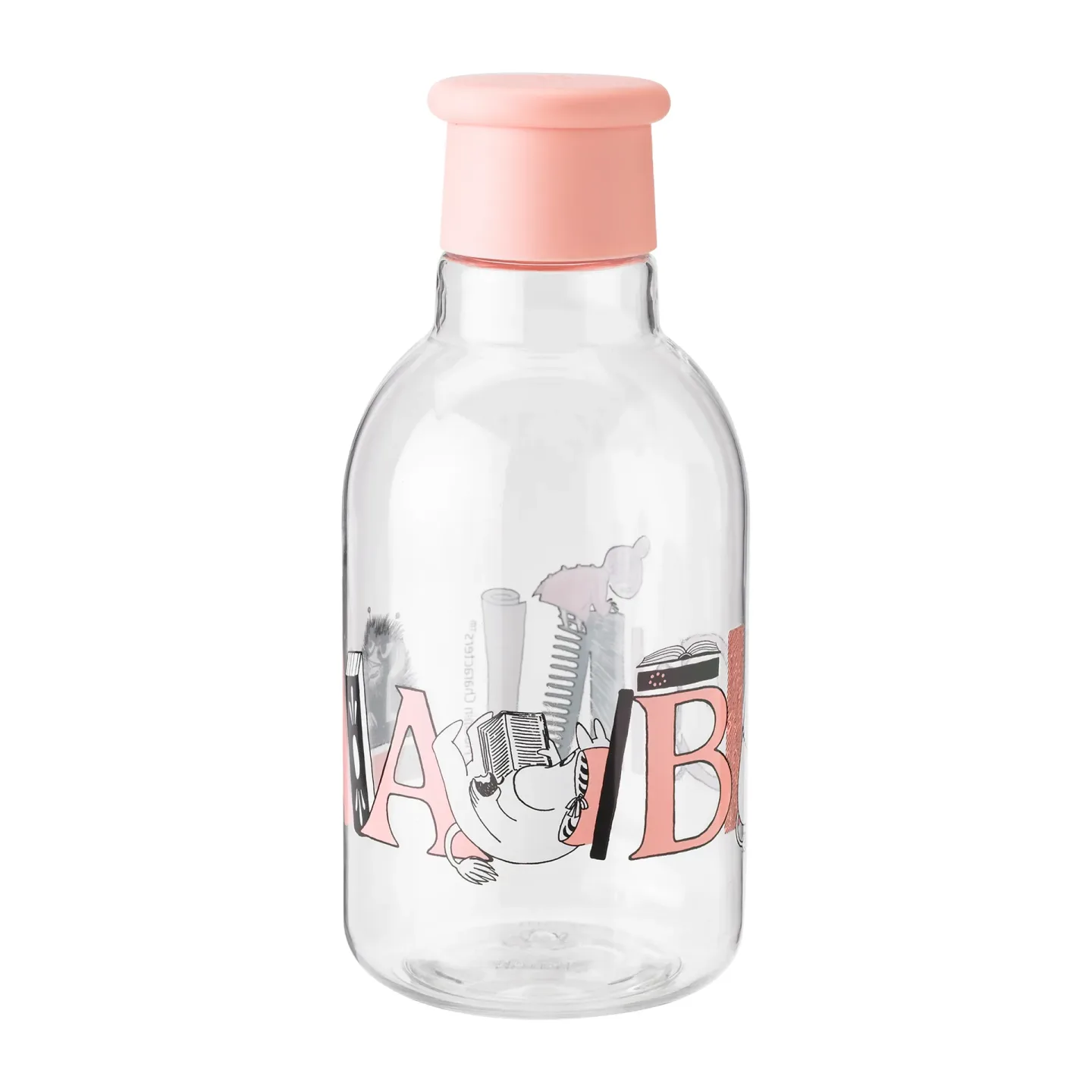 RIG-TIG DRINK-IT Moomin ABC Wasserflasche 0,5 Liter Salmon