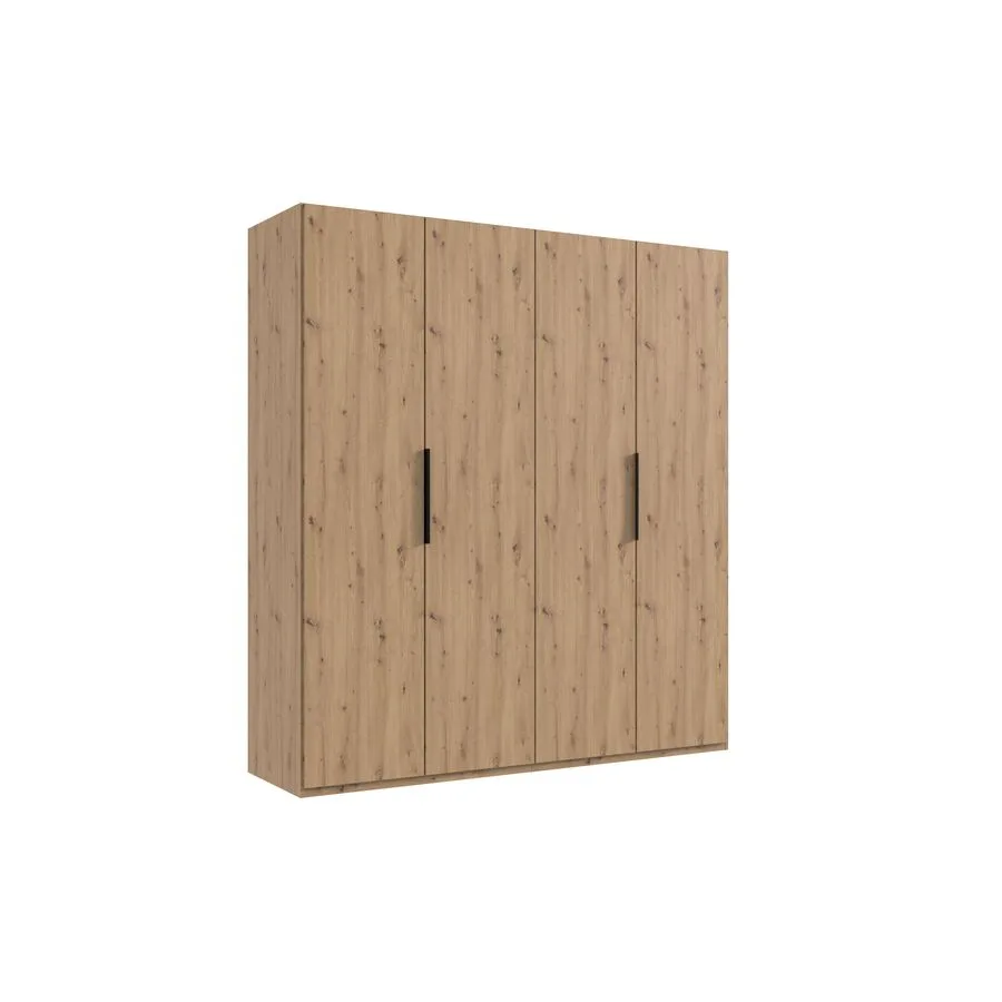 Kleiderschrank Sanko Eiche Nachbildung Holzwerkstoff B 200 cm