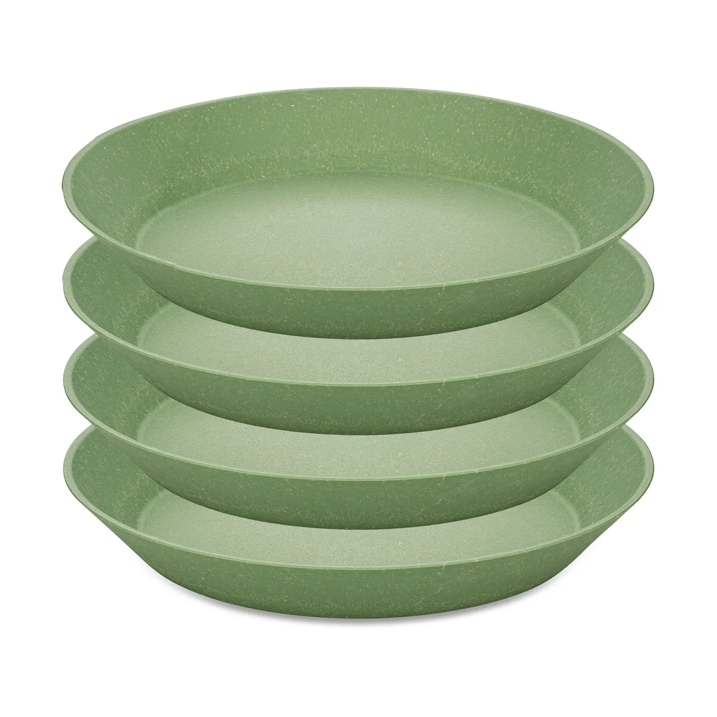 Koziol Connect tiefer Teller Ø24cm 4er Pack Nature leaf green