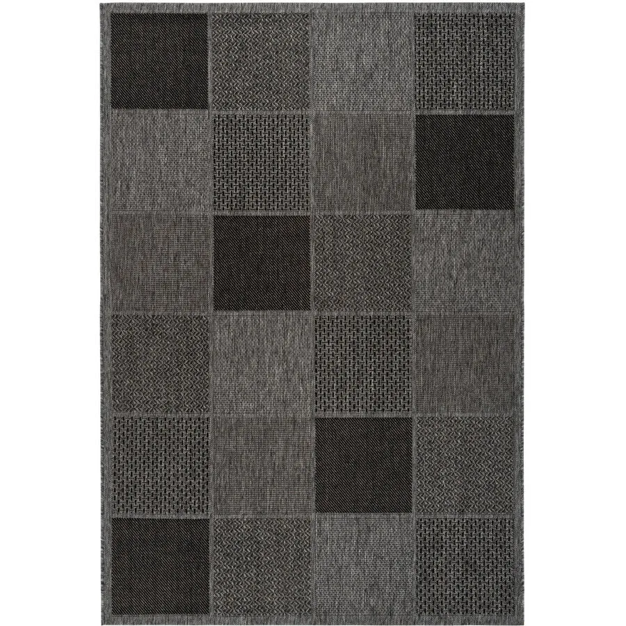 Teppich Sunset Grau Einfarbig Polypropylen 290 x 200 cm