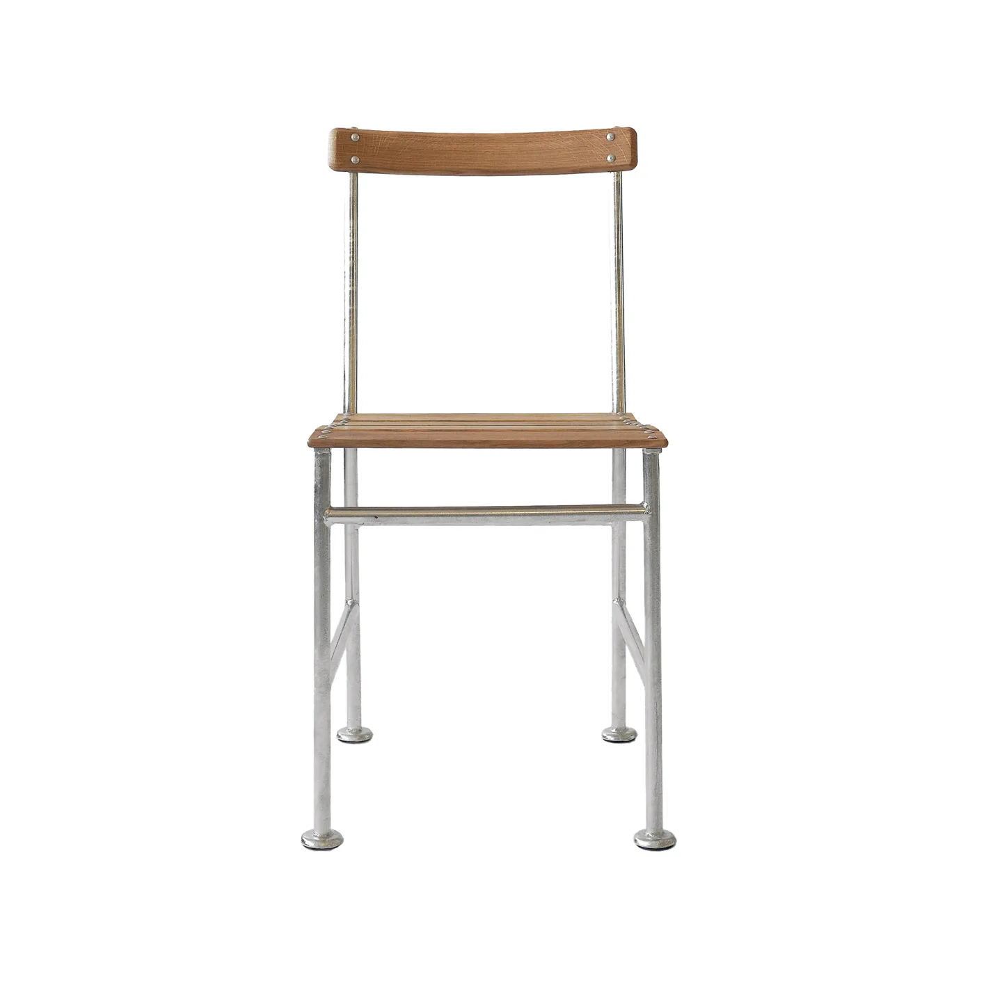 Tallum - Stockholm Chair Galvanized - Matstolar - Gunnar Asplund - Silver,Träfärgad - Metall/Trä