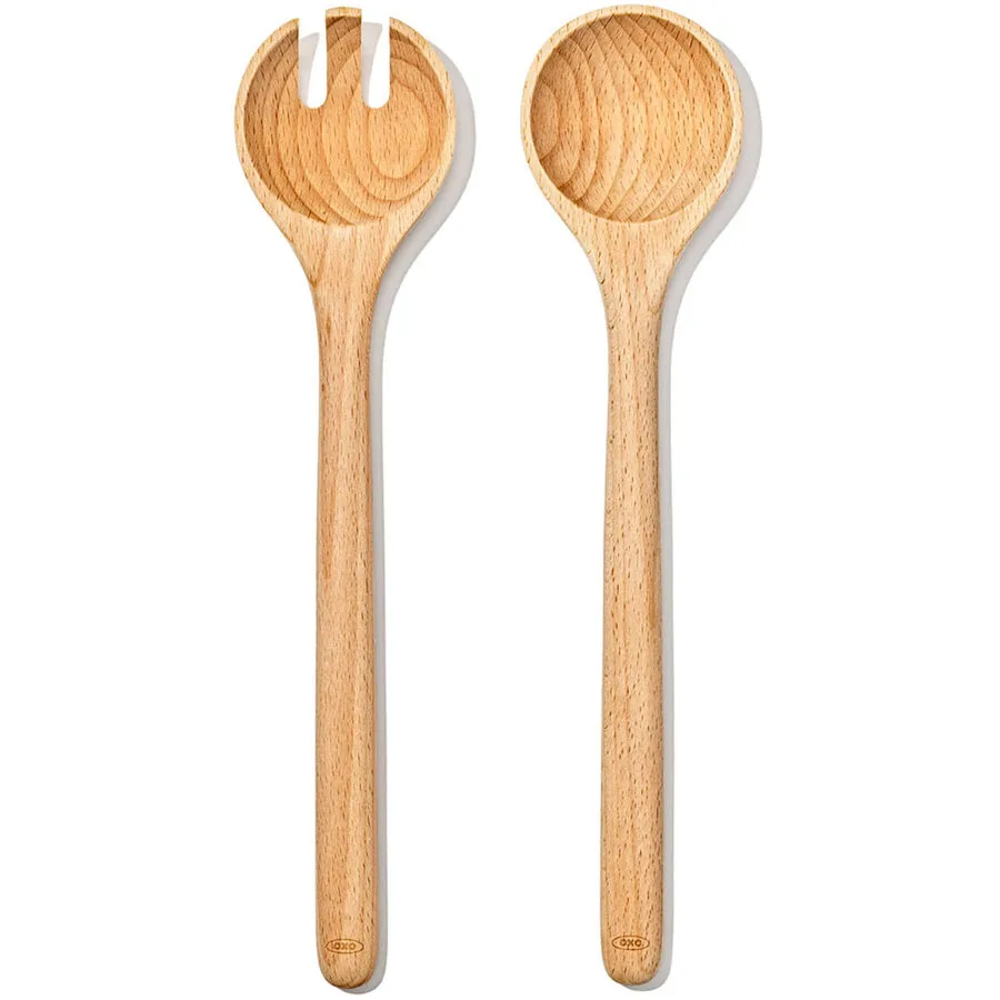 Salatbesteck Oxo Braun Holz