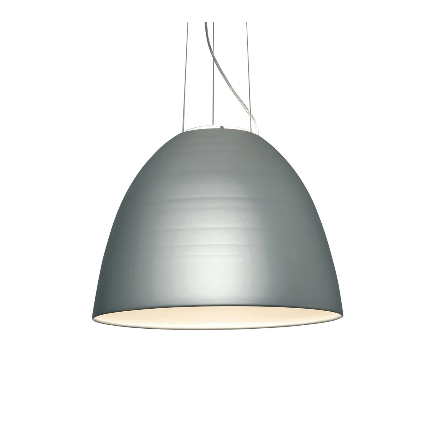 Artemide - Nur 1618 Led Pendellampa Aluminiumgrå integrerad ljuskälla - Pendellampor - Ernesto Gismondi - Grå