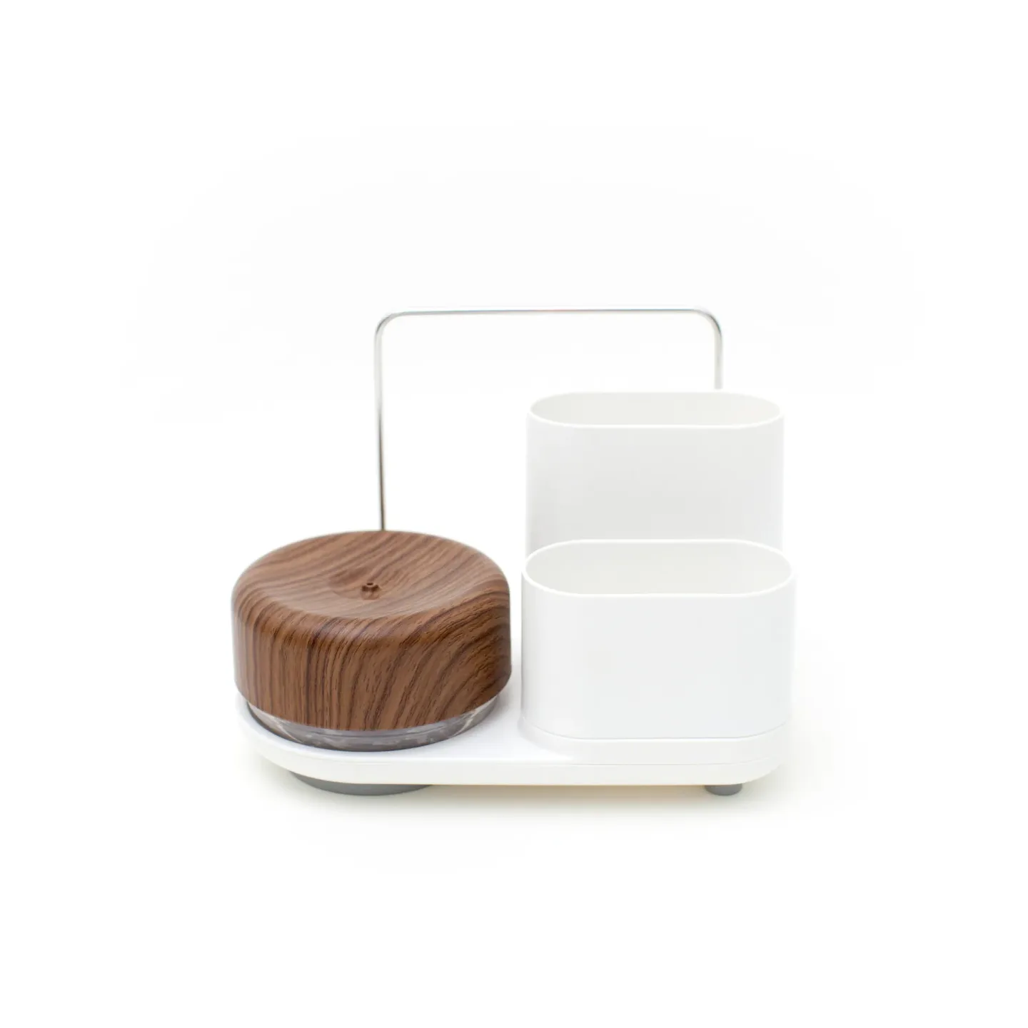 Bosign Do-Dish Caddy PLUS Spülmittelpumpe & Waschbecken Organizer Set Dunkles Holz