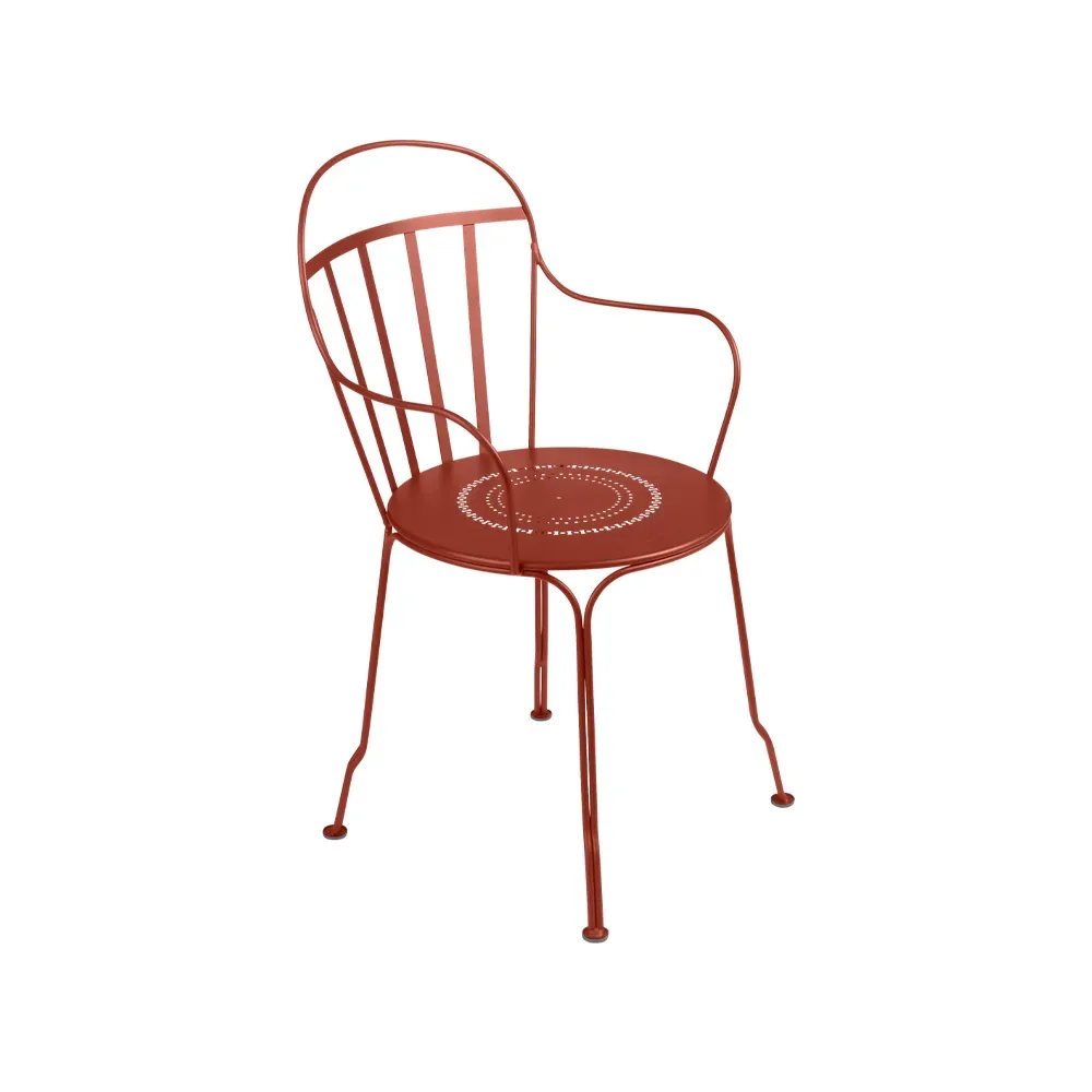 Fermob Louvre karmstol Red ochre (röd)