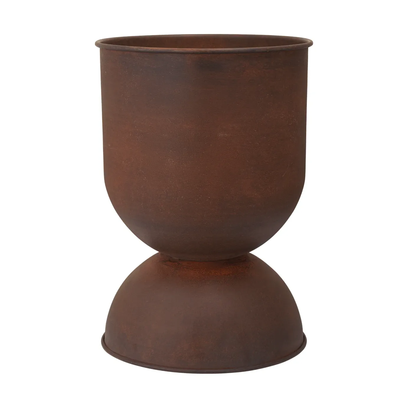 Ferm Living Hourglass Blumentopf medium Ø40 cm Rost