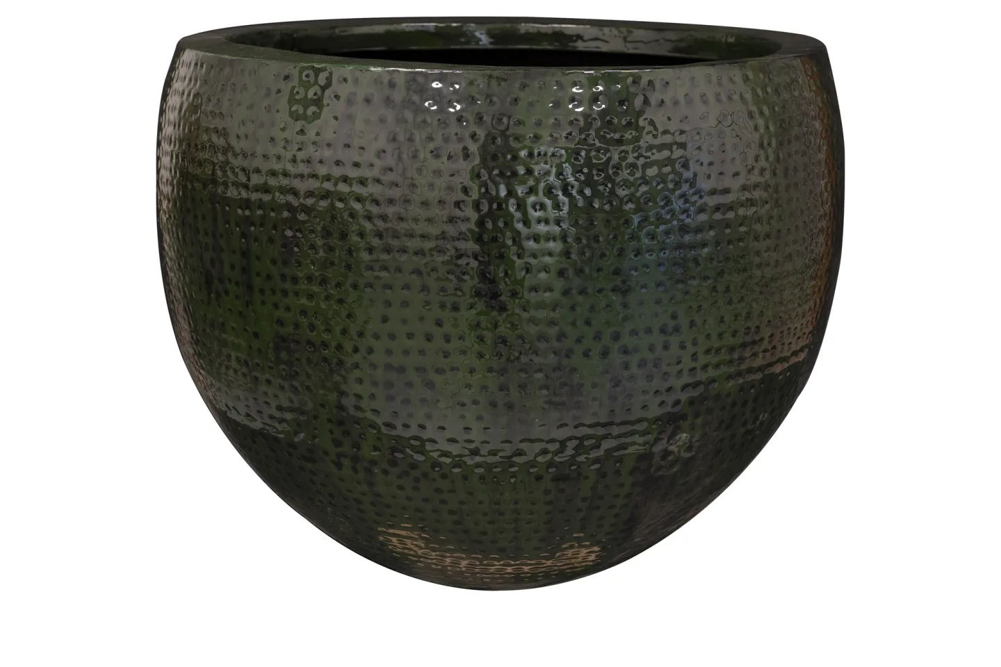 Decofinder Gefäss Thom, Metall, Waldgrün H: 56 cm | Schubiger Möbel