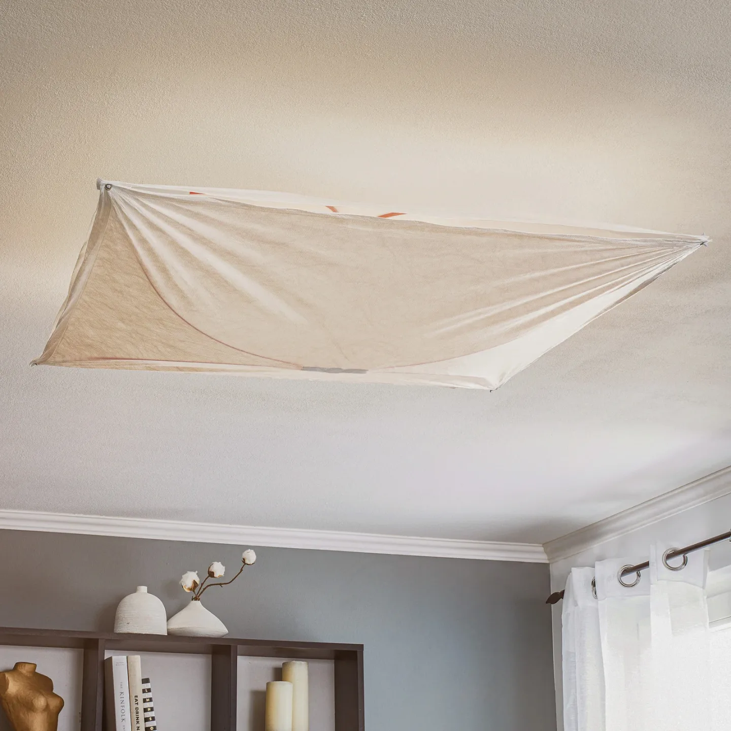 Ariette 1 Vegglampe - Flos - Stue - Design - Stoff / Tekstil - Kantet