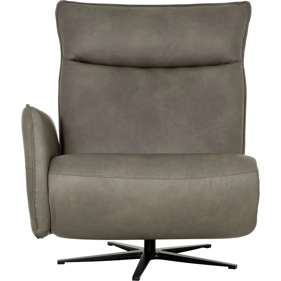 Sessel Lidja taupe Leder T 92 B 85 H 113 cm - Möbel Konfigurator: Traummöbel individuell zusammenstellen