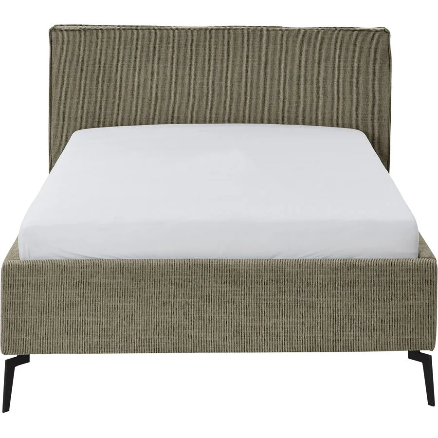Bett Lina Moss green Polyester 140 x 200 cm
