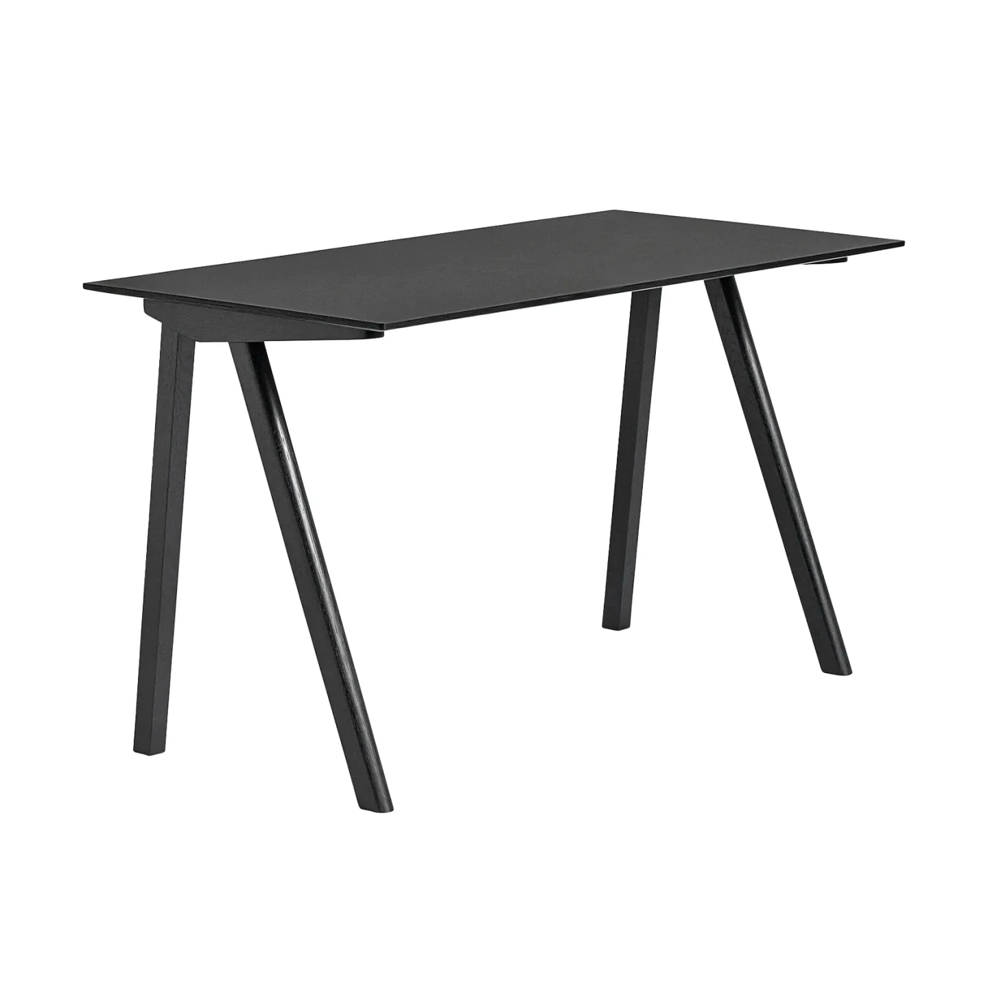 HAY CPH90 2.0 Schreibtisch 65x130 cm Black linoleum-lacquered oak