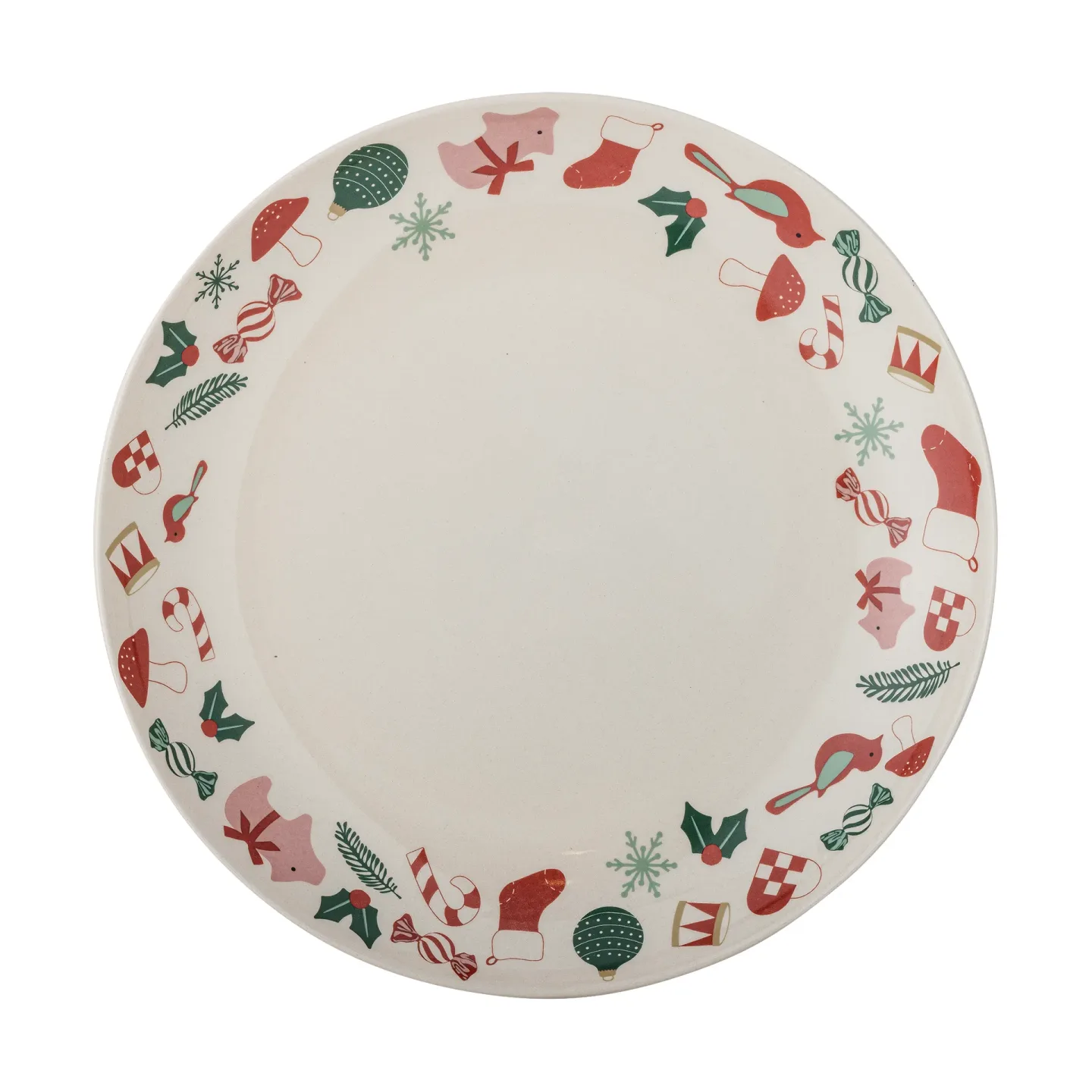 Bloomingville Yule serveringsfat Ø28 cm Natur-röd