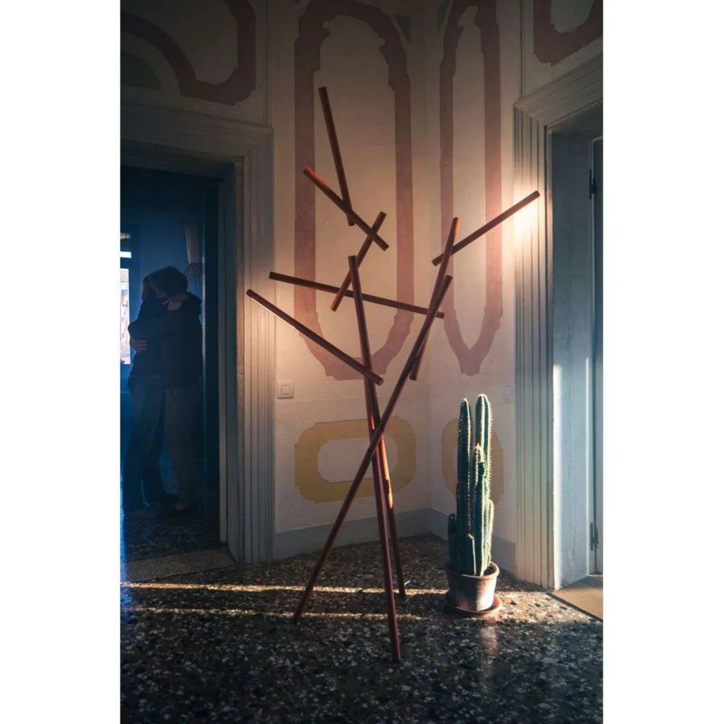 Tuareg Gulvlampe Orange - Foscarini - Stue - Aluminium