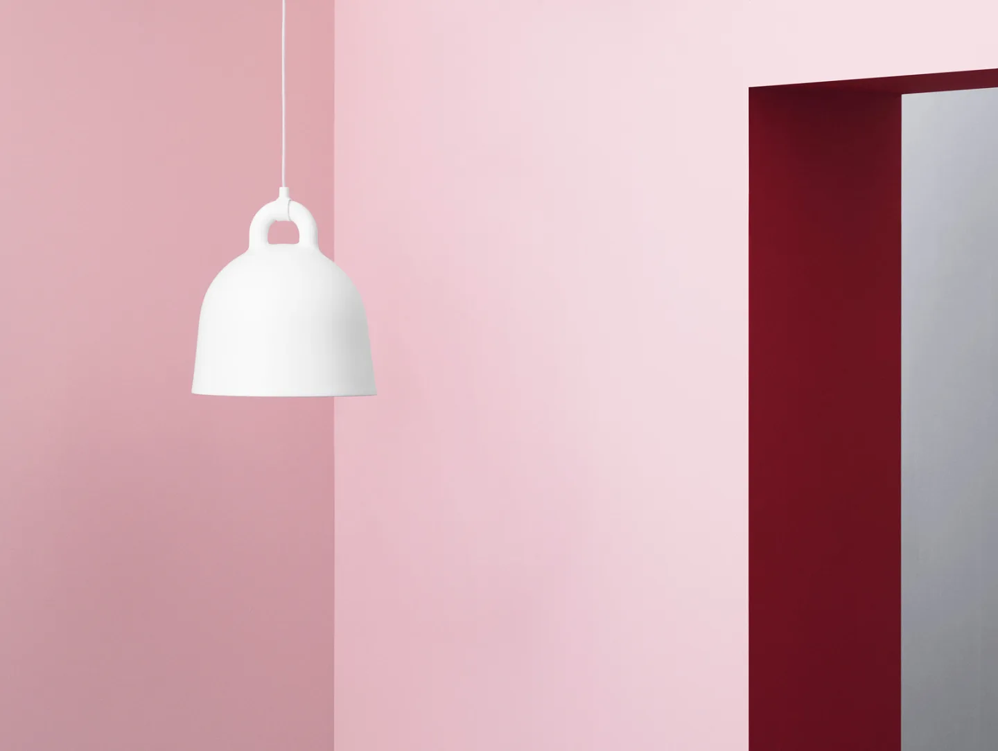 Bell Pendelleuchte Small Weiß - Normann Copenhagen - Wohnzimmer - Aluminium
